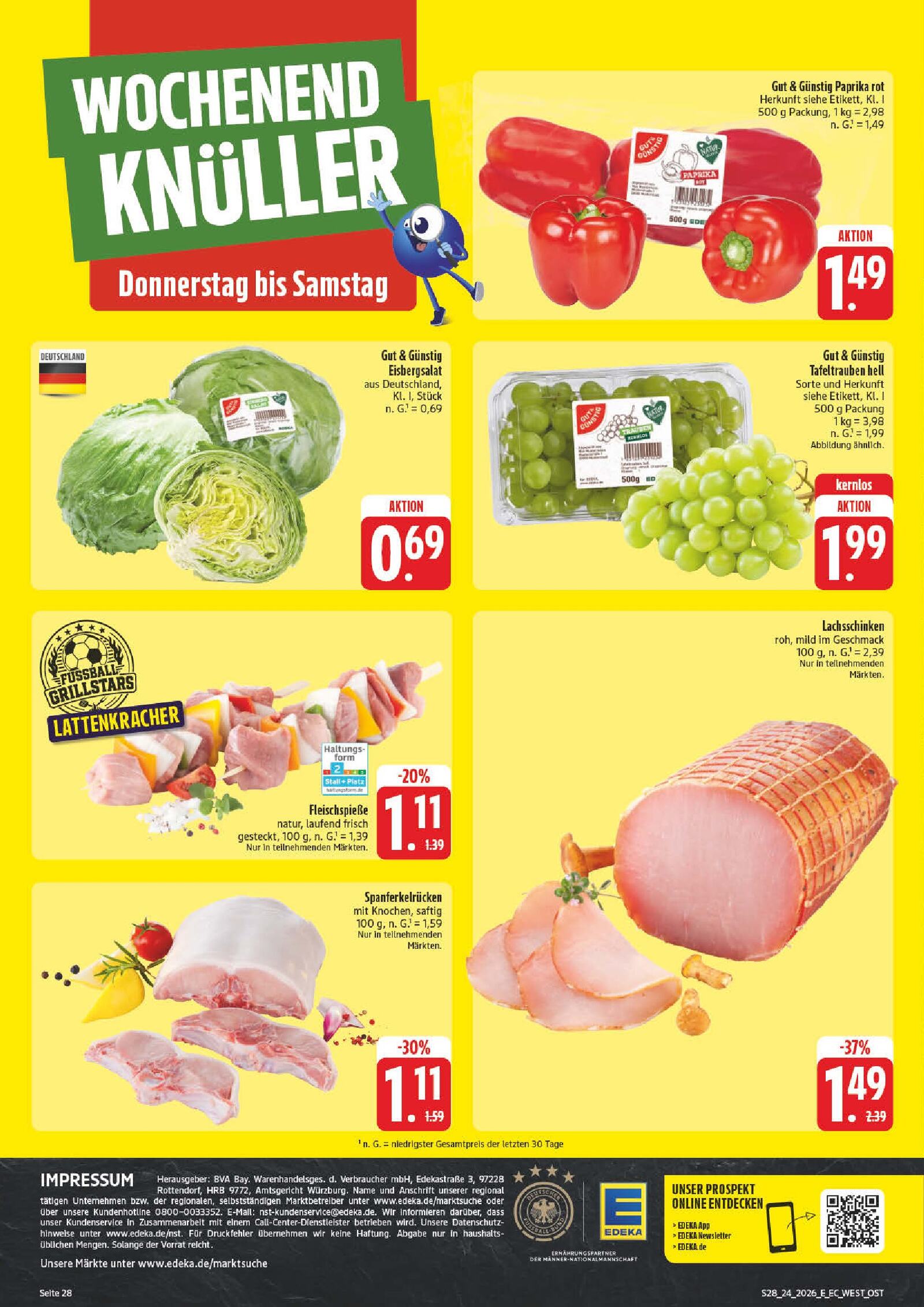 Edeka Prospekt ab Montag - Sachsen Seite 28