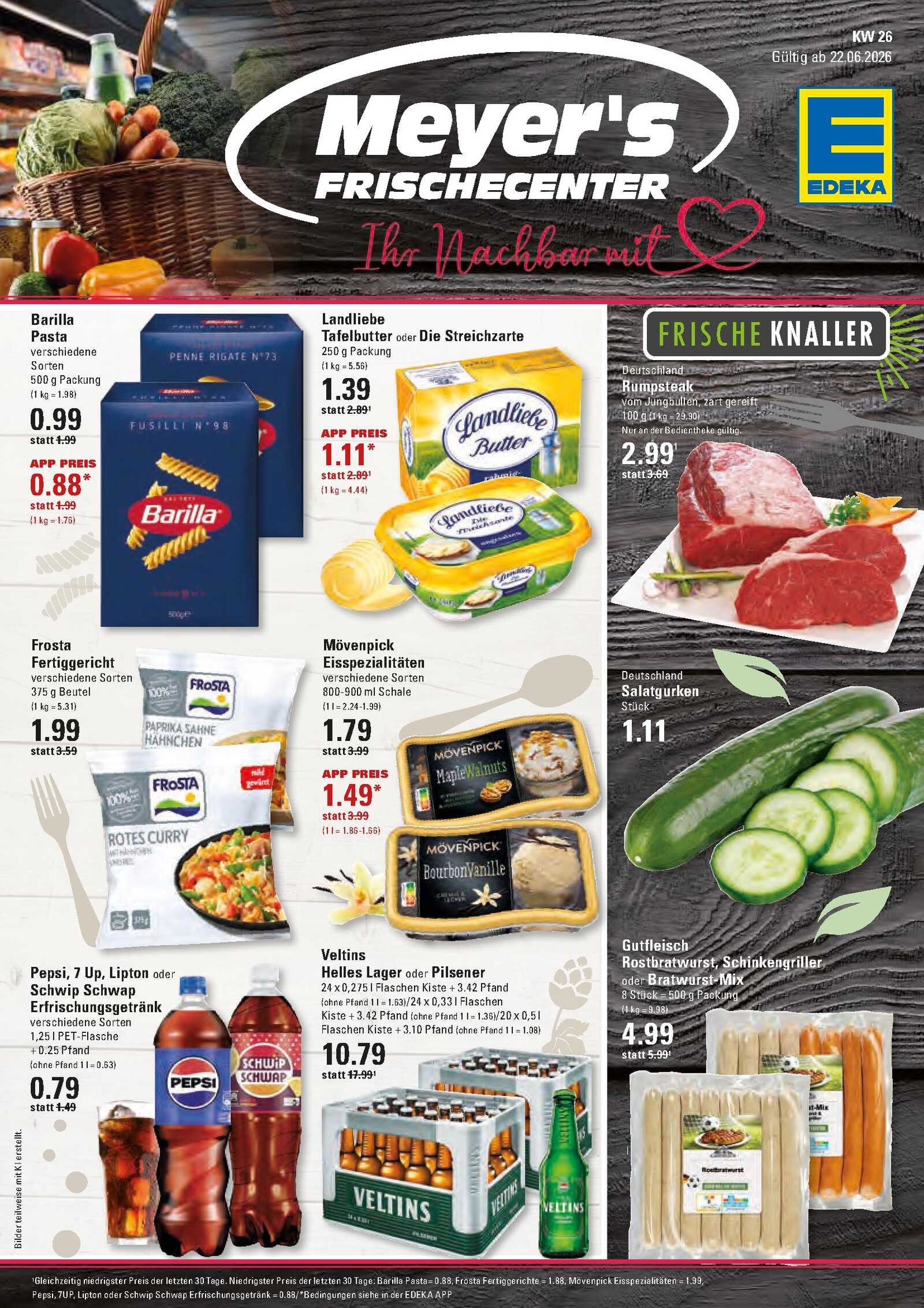 Edeka Prospekt ab Montag - Hamburg Seite 1