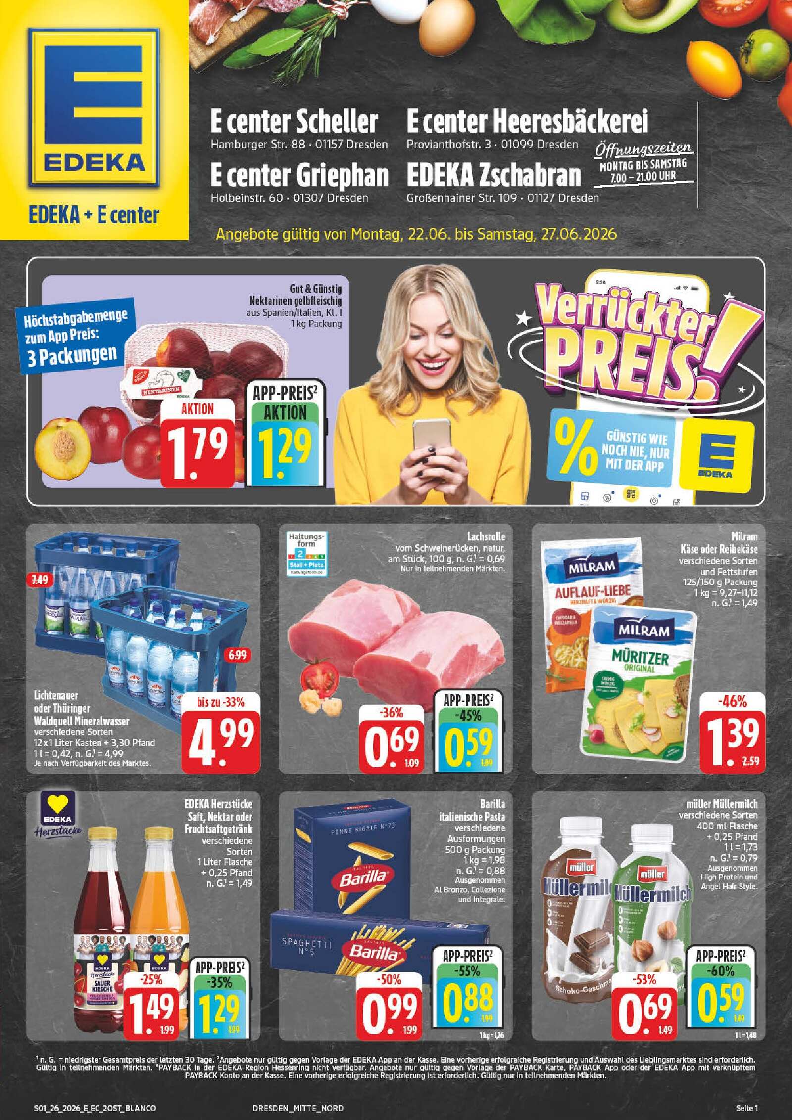 Edeka Prospekt ab Montag - Sachsen Seite 1