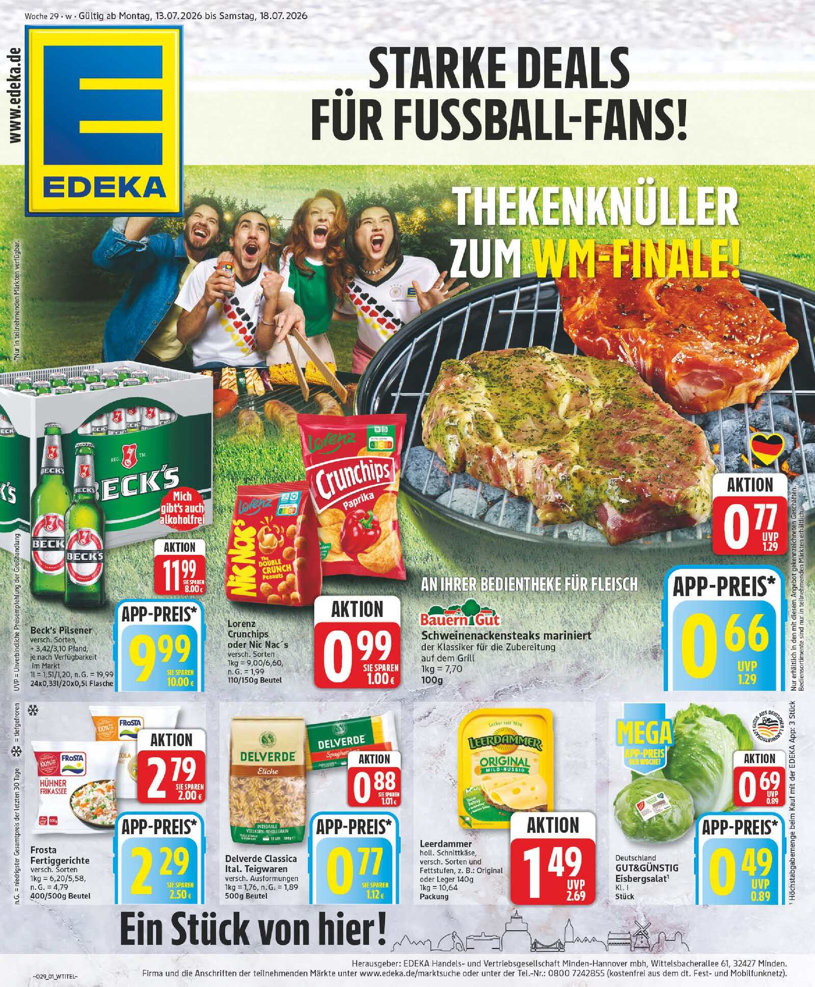 Edeka Prospekt ab Montag - Niedersachsen Seite 1