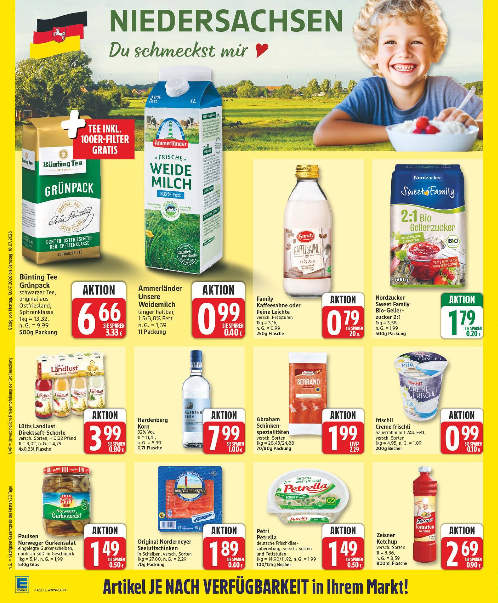 Edeka Prospekt ab Montag - Niedersachsen Seite 12