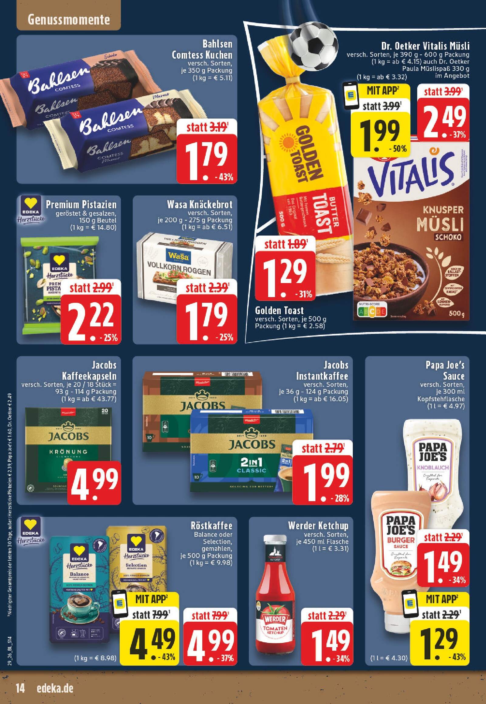Edeka Prospekt ab Montag - Nordrhein - Westfalen Seite 14