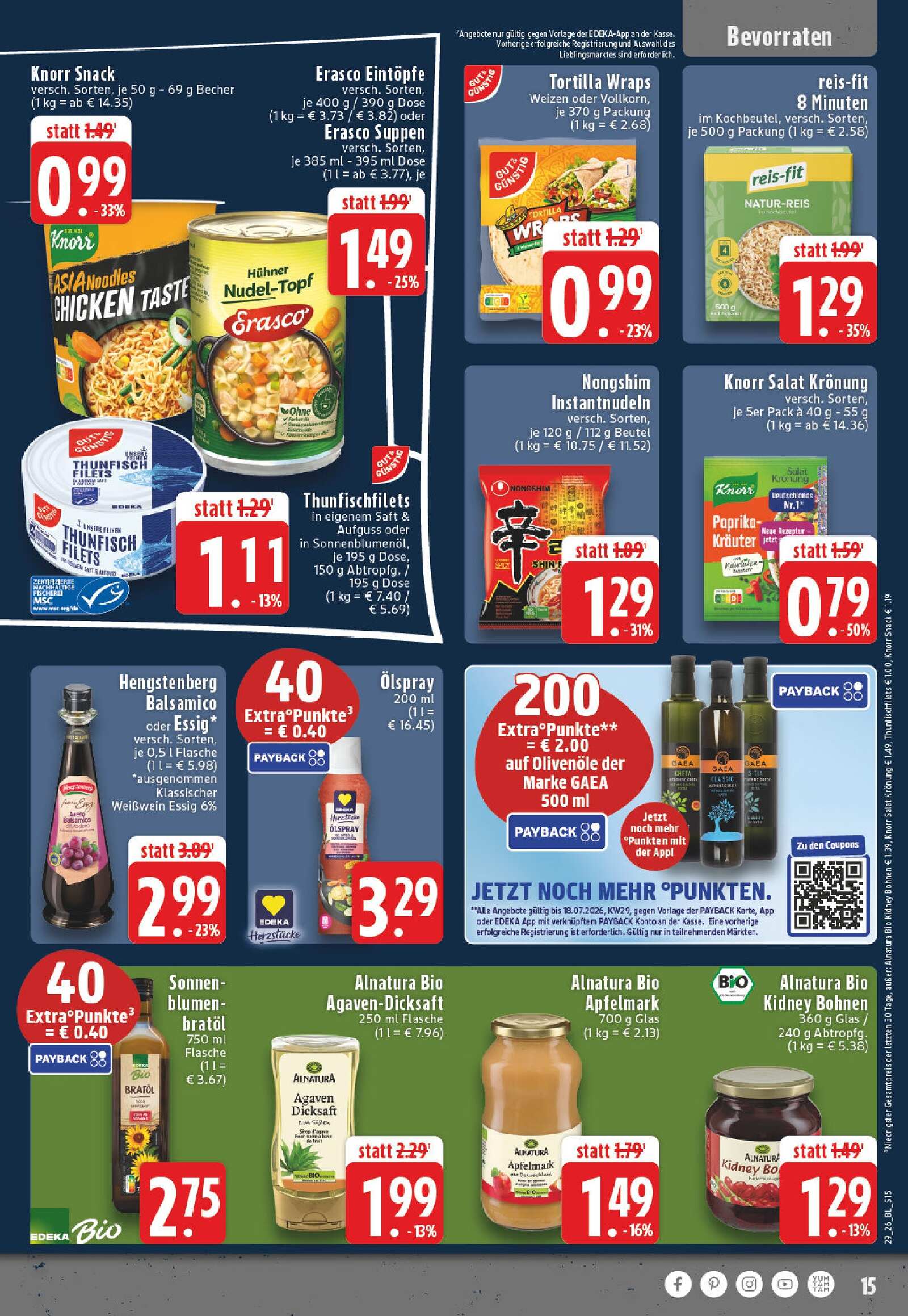 Edeka Prospekt ab Montag - Nordrhein - Westfalen Seite 15