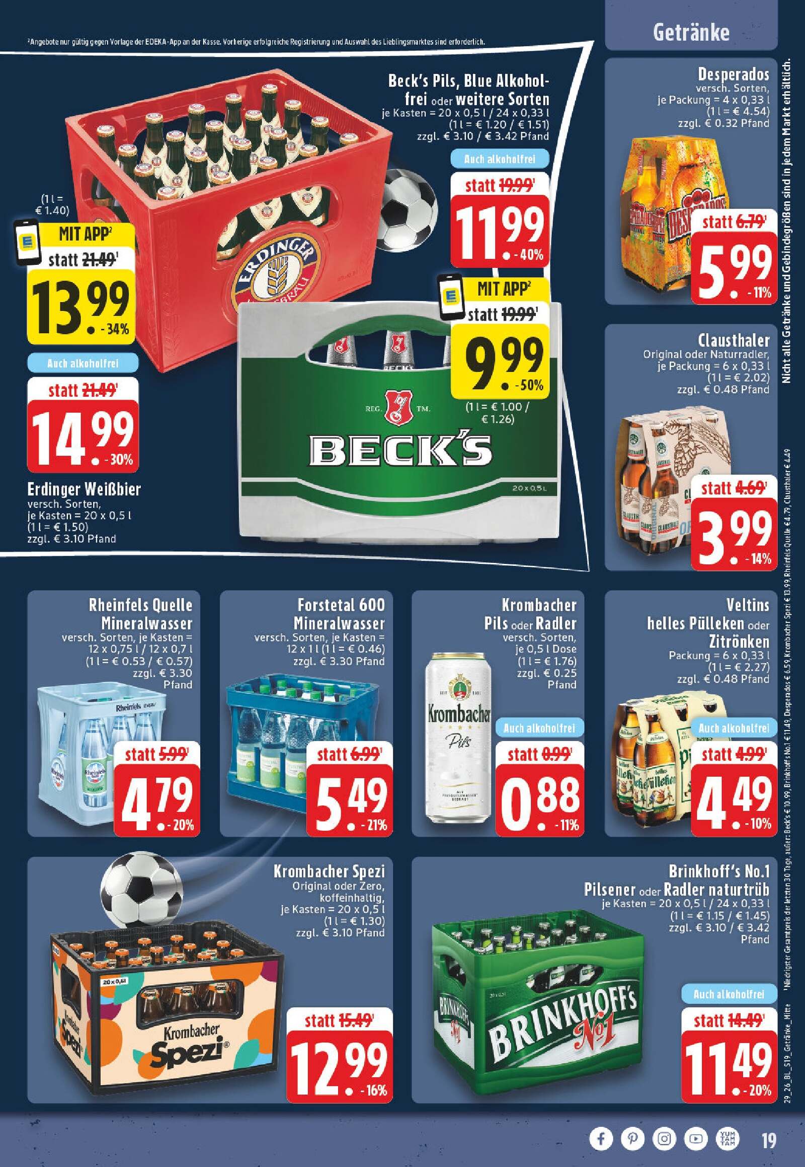 Edeka Prospekt ab Montag - Nordrhein - Westfalen Seite 19