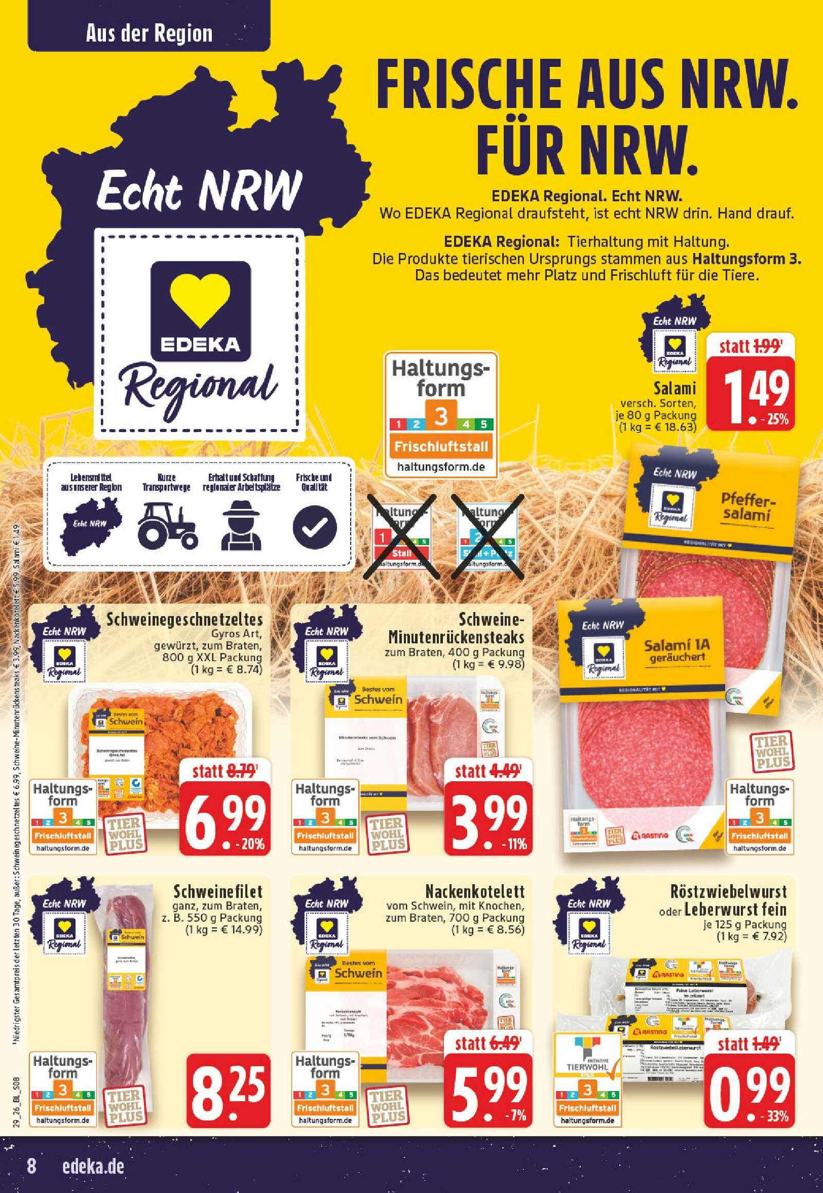 Edeka Prospekt ab Montag - Nordrhein - Westfalen Seite 8