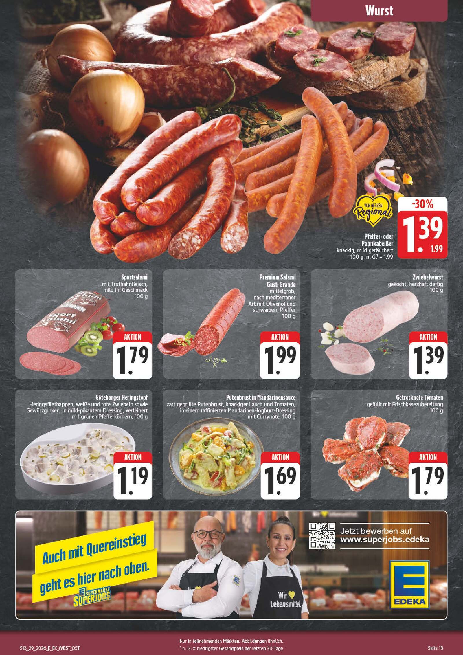 Edeka Prospekt ab Montag - Bayern Nord Seite 13