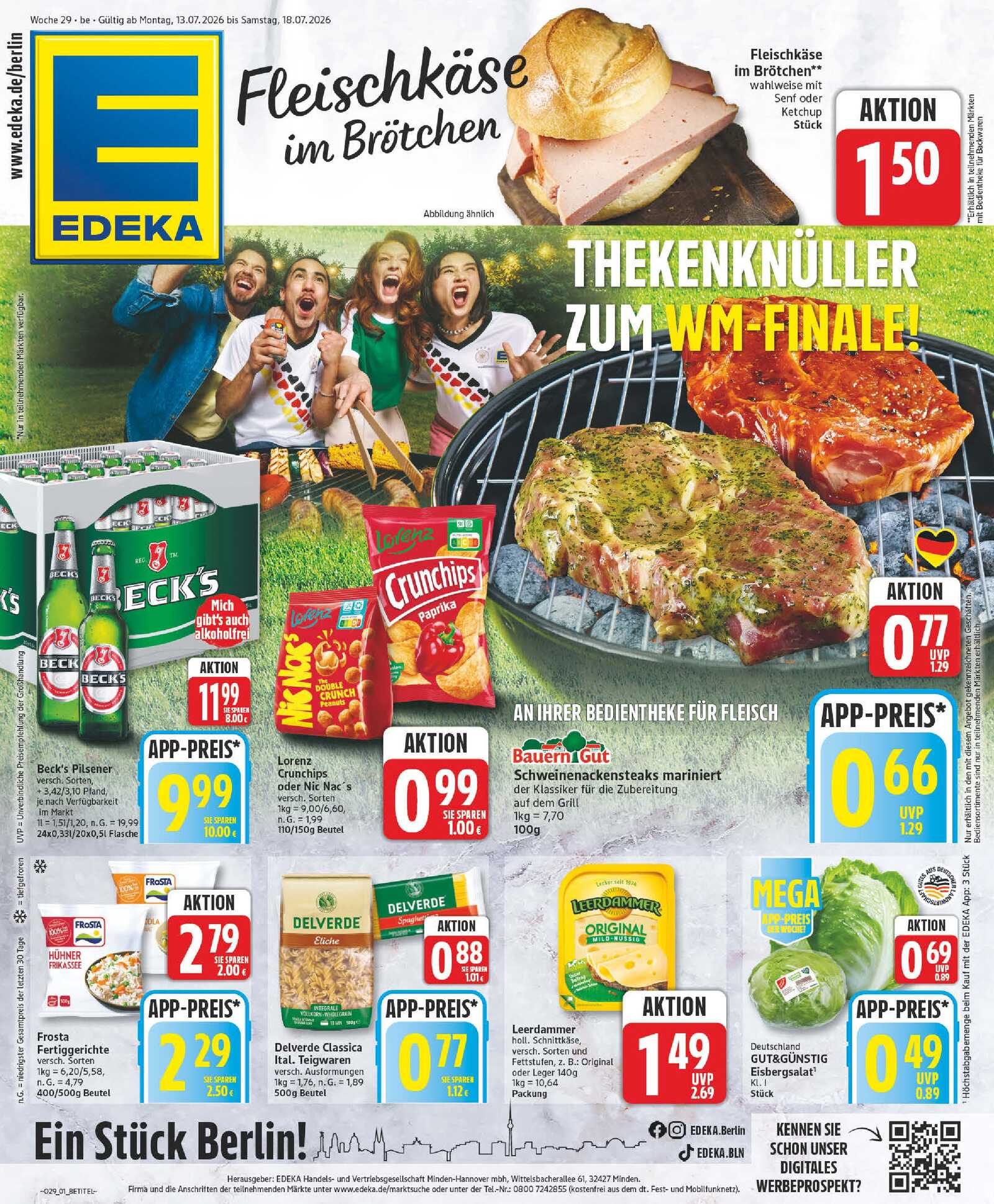 Edeka Prospekt ab Montag - Berlin Seite 1