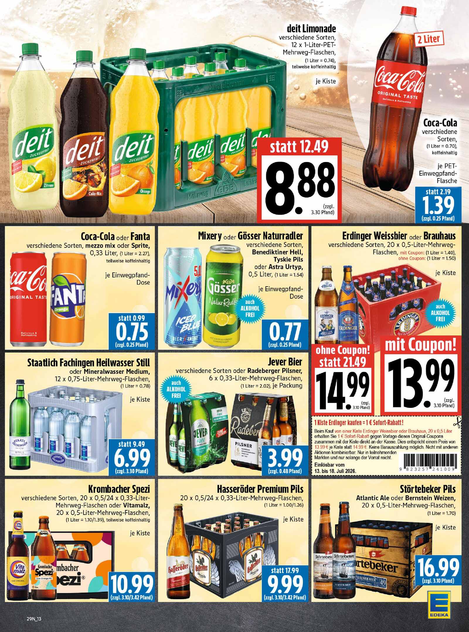 Edeka Prospekt ab Montag - Thüringen Seite 13
