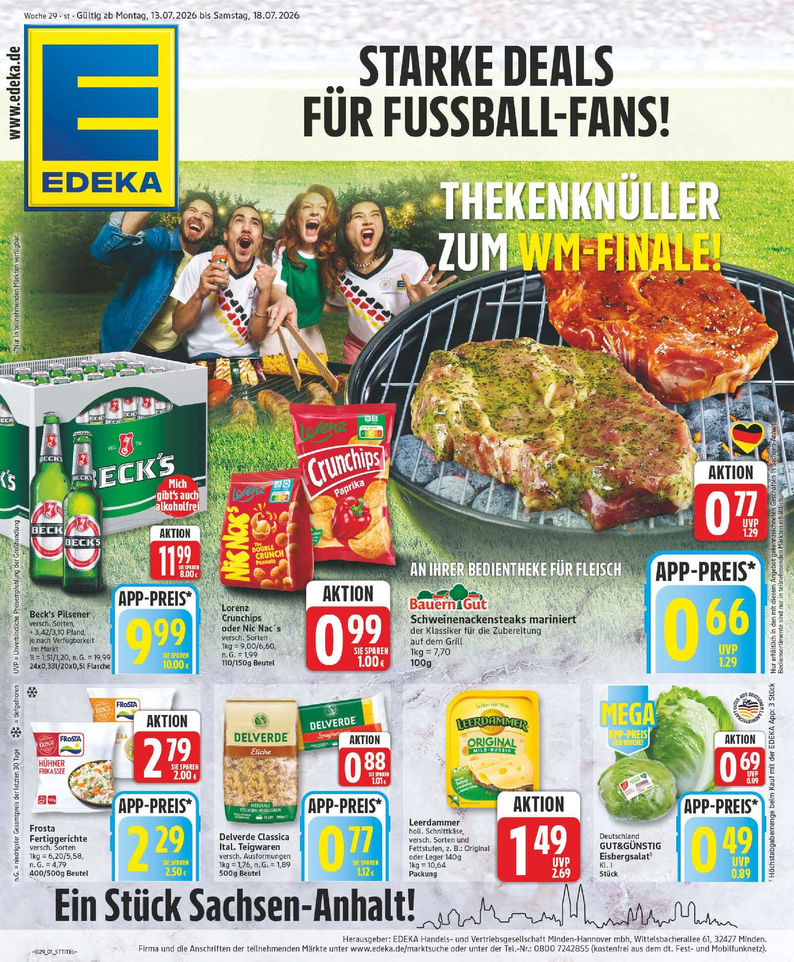 Edeka Prospekt ab Montag - Sachsen-Anhalt Seite 1