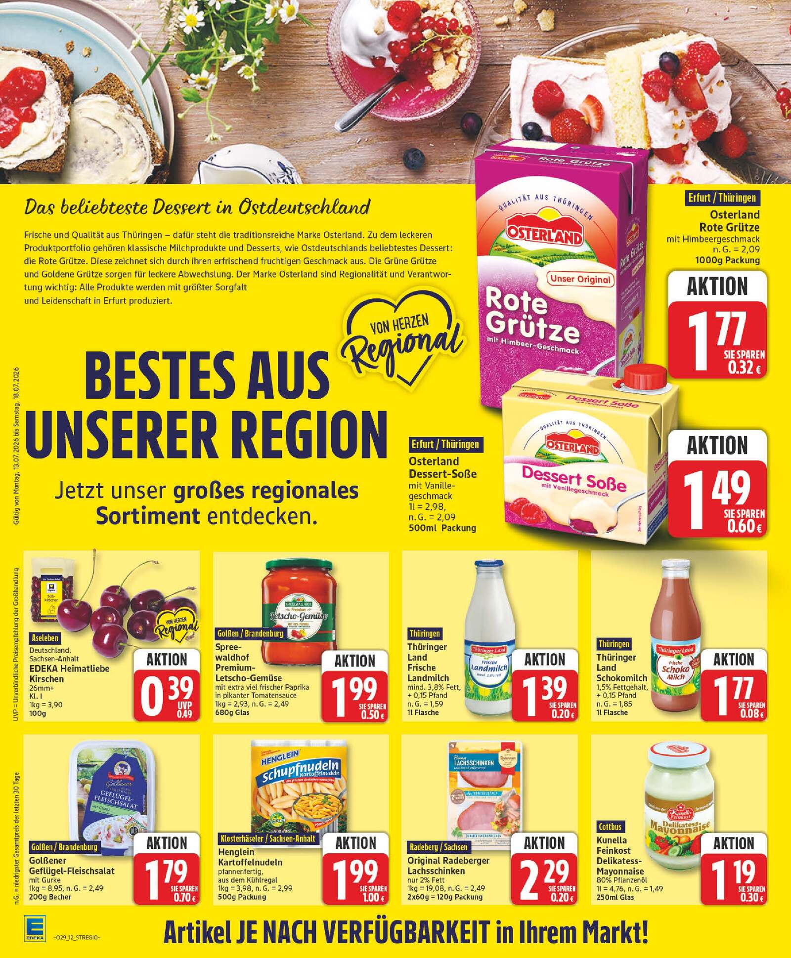 Edeka Prospekt ab Montag - Sachsen-Anhalt Seite 12