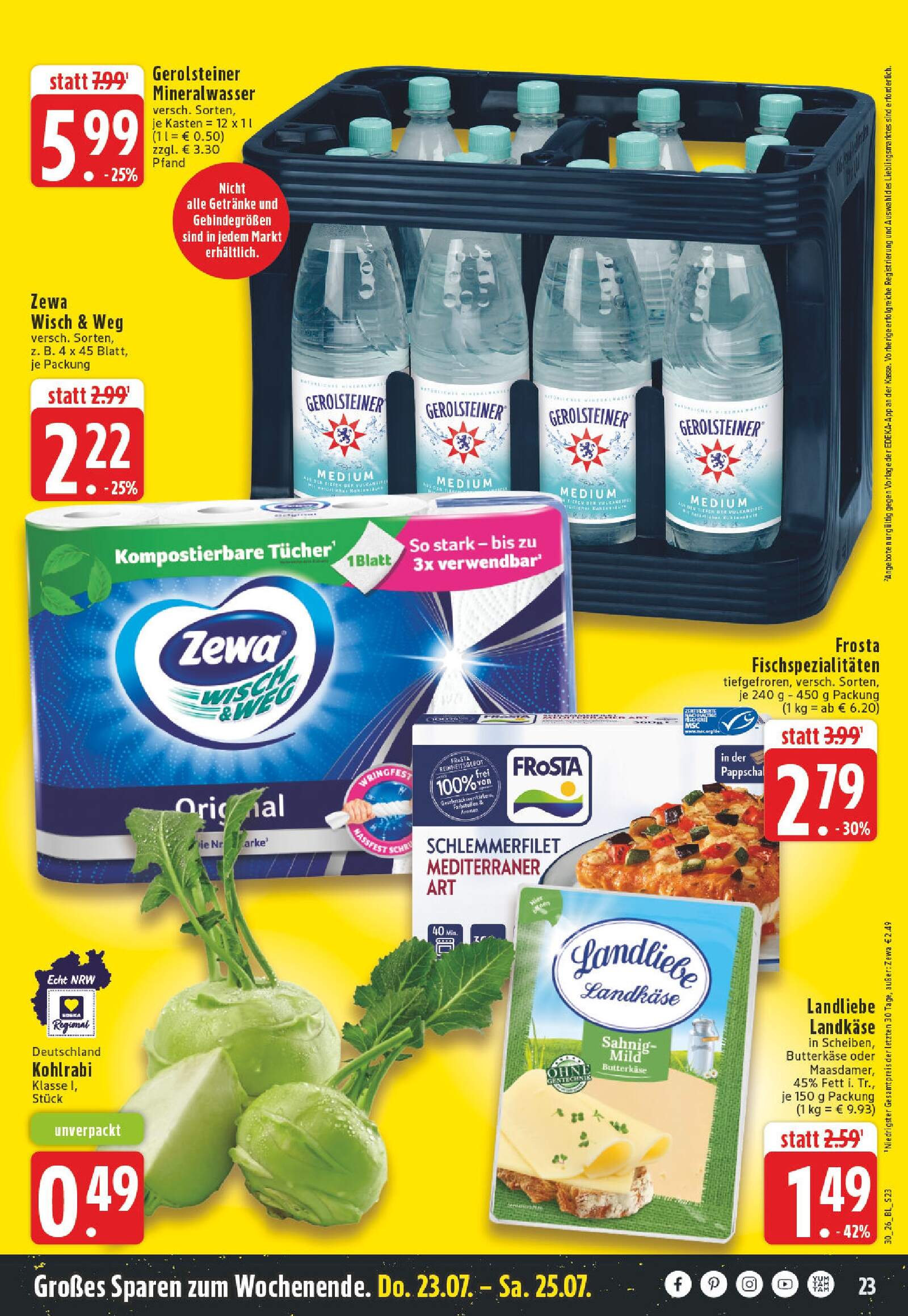 Edeka Prospekt ab Montag - Nordrhein - Westfalen Seite 23
