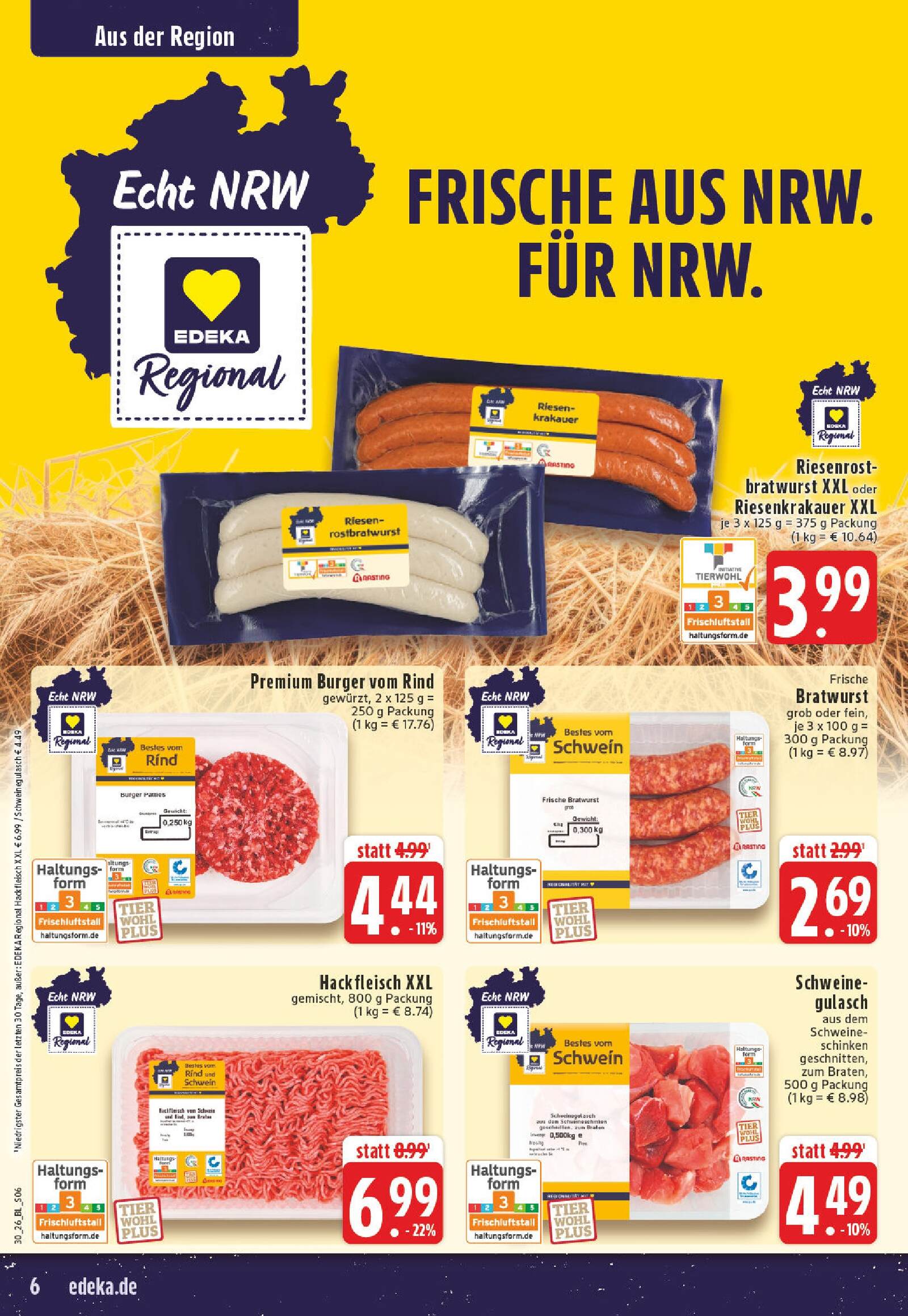 Edeka Prospekt ab Montag - Nordrhein - Westfalen Seite 6