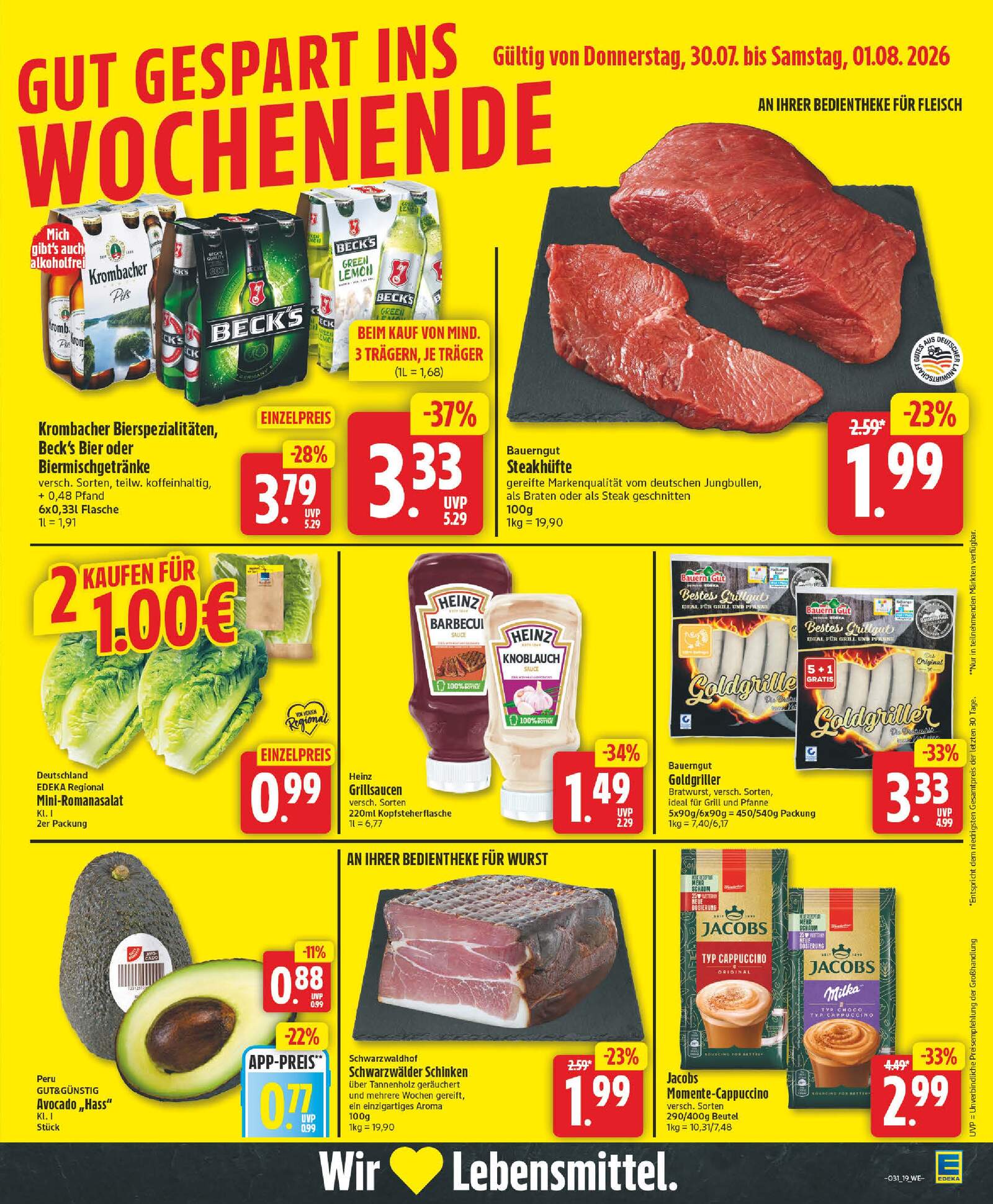Edeka Prospekt ab Montag - Niedersachsen Seite 19