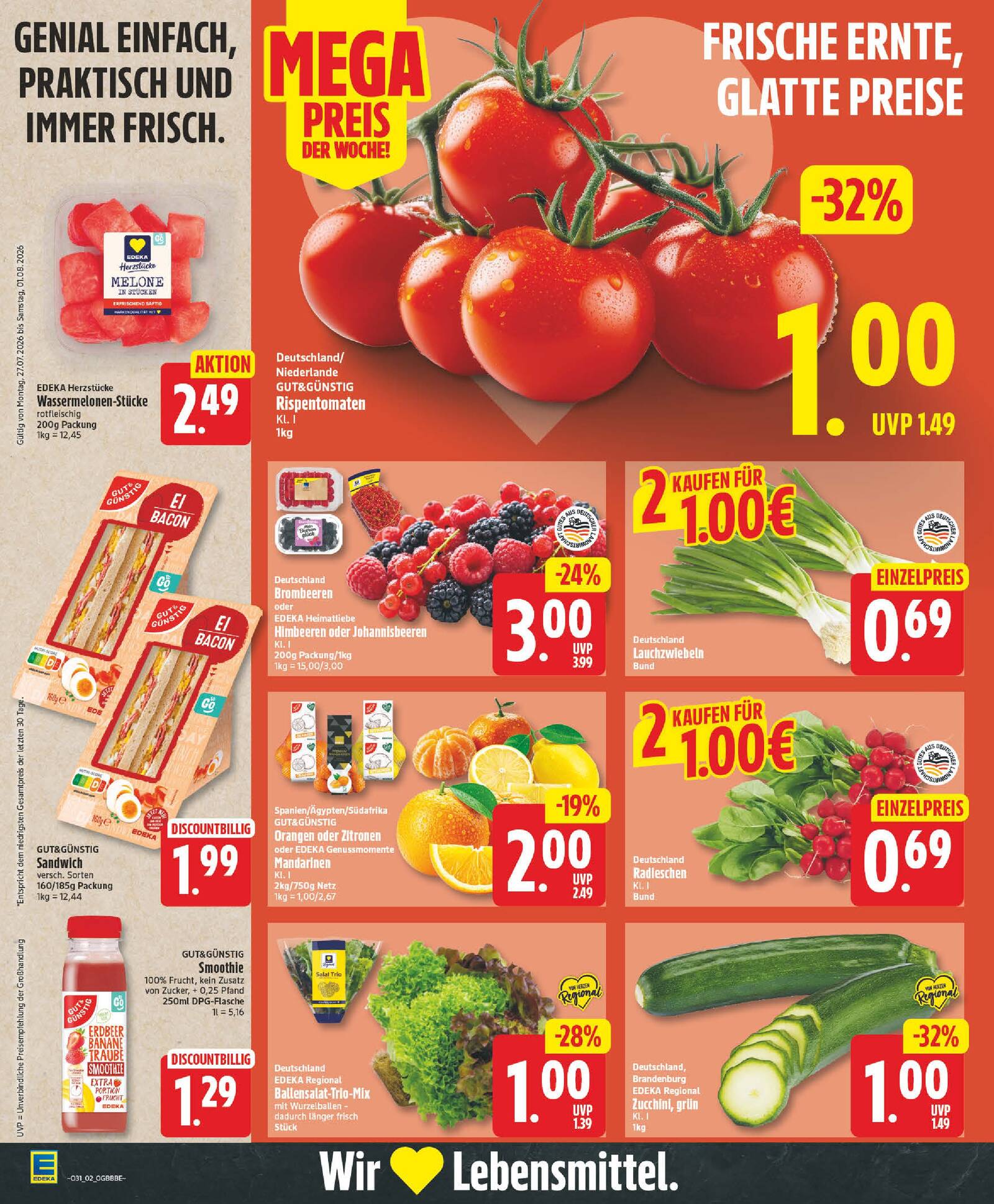 Edeka Prospekt ab Montag - Brandenburg Seite 2