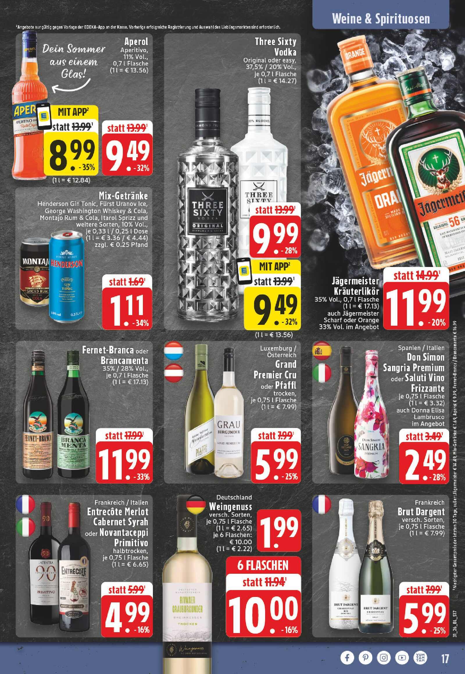 Edeka Prospekt ab Montag - Nordrhein - Westfalen Seite 17