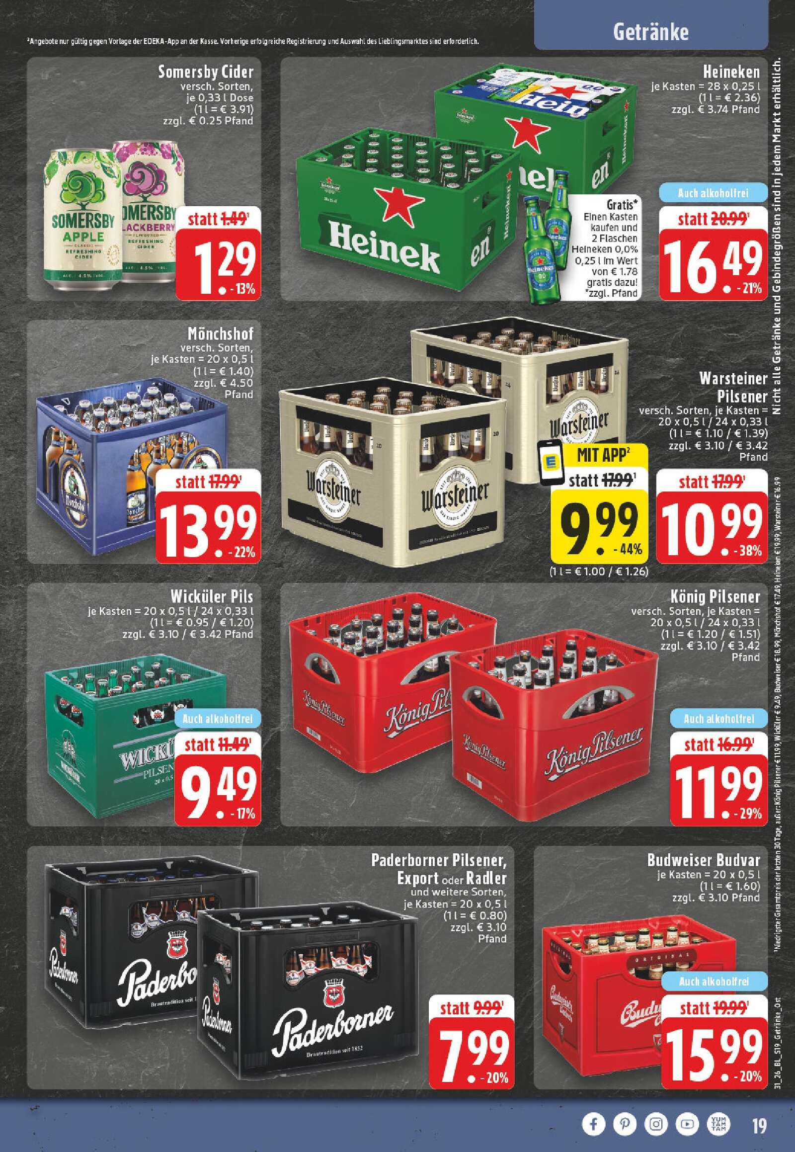 Edeka Prospekt ab Montag - Nordrhein - Westfalen Seite 19