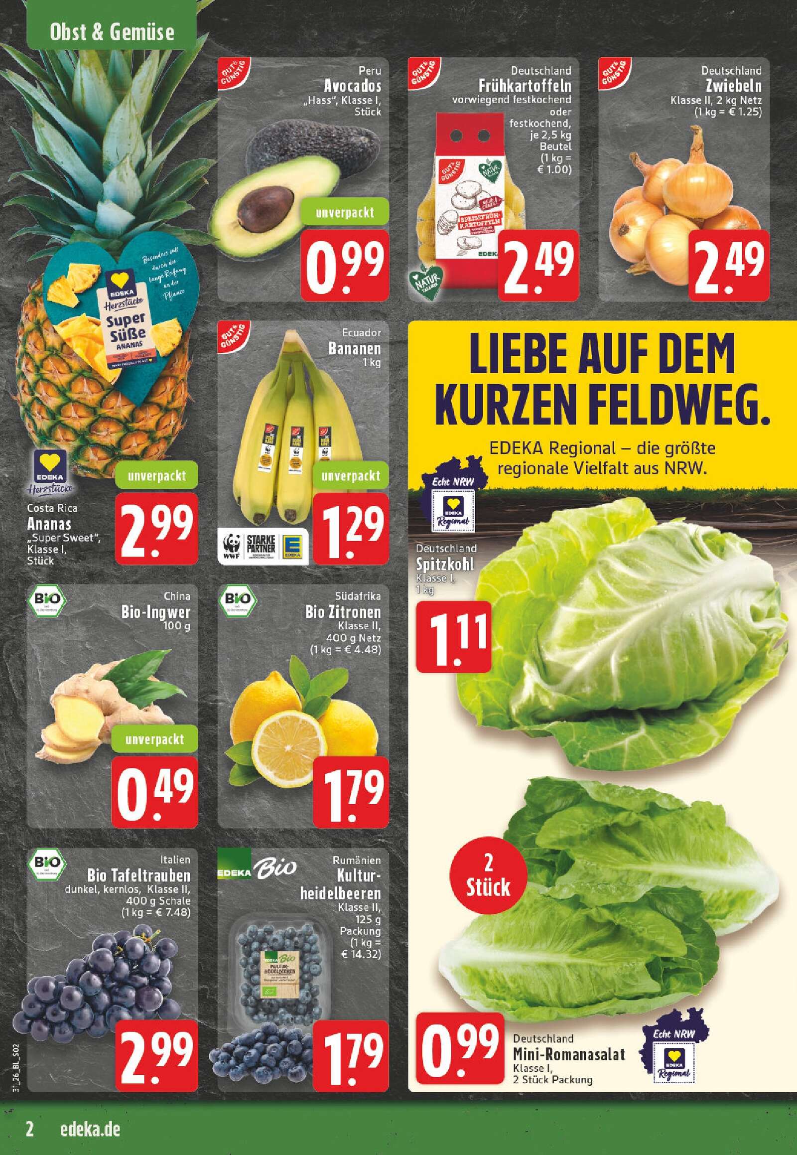 Edeka Prospekt ab Montag - Nordrhein - Westfalen Seite 2