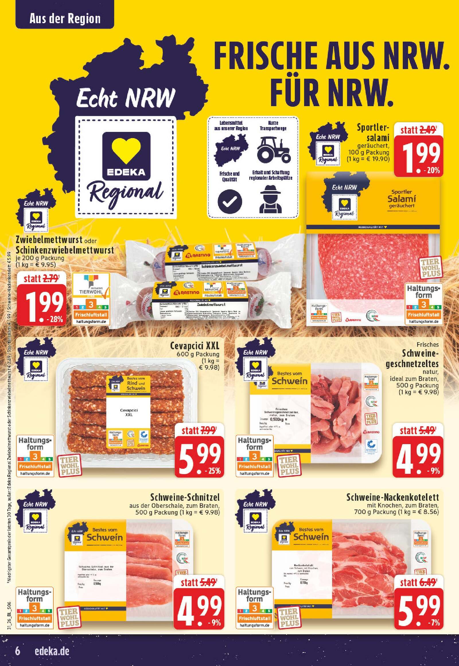 Edeka Prospekt ab Montag - Nordrhein - Westfalen Seite 6
