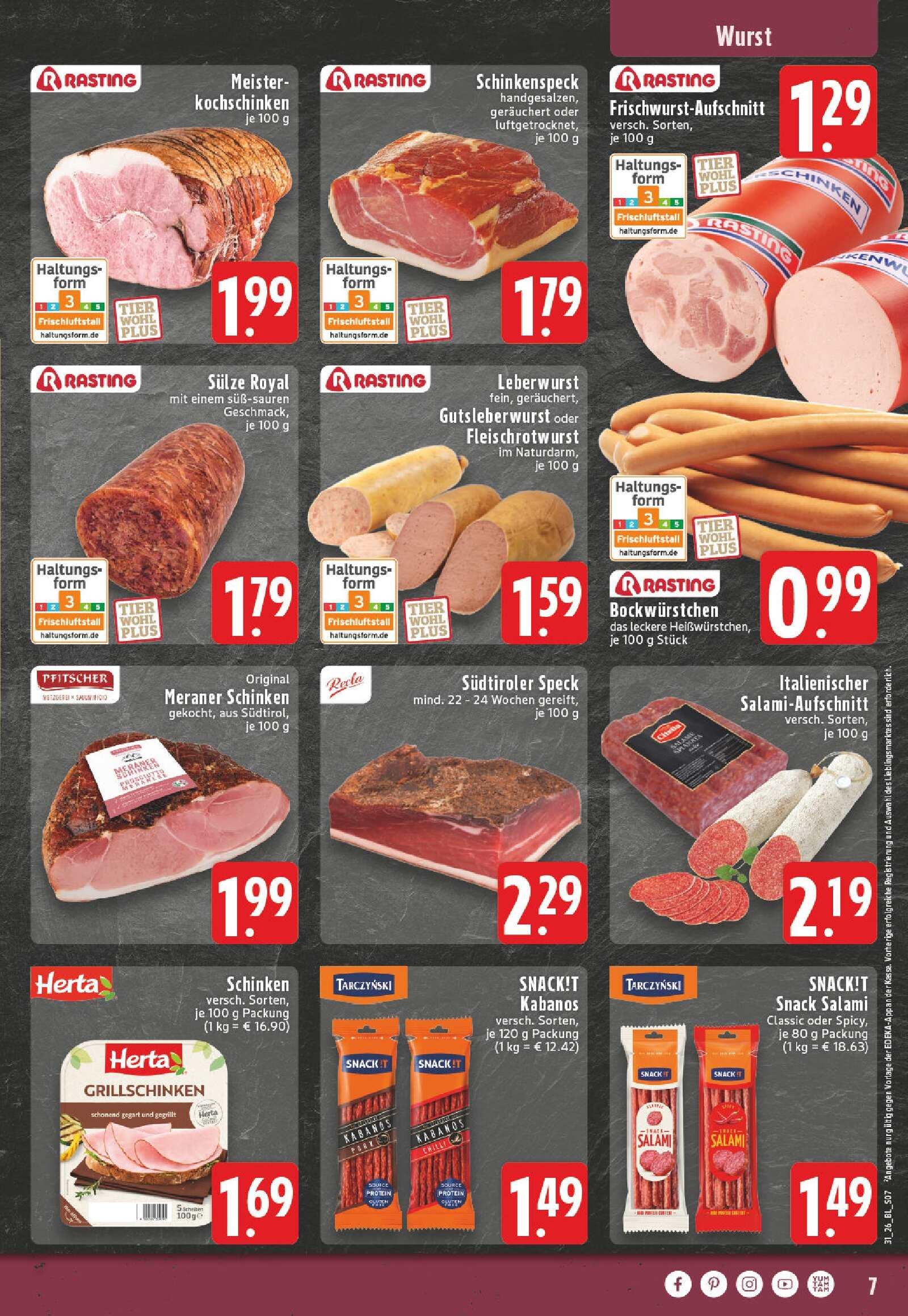 Edeka Prospekt ab Montag - Nordrhein - Westfalen Seite 7