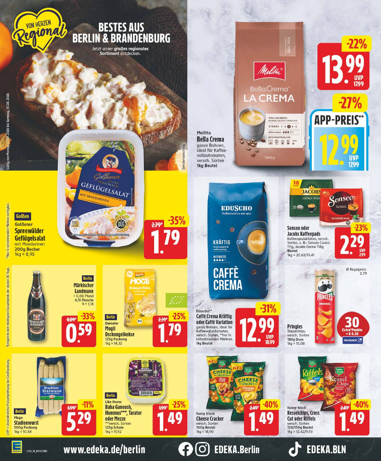 Edeka Prospekt ab Montag - Berlin Seite 14