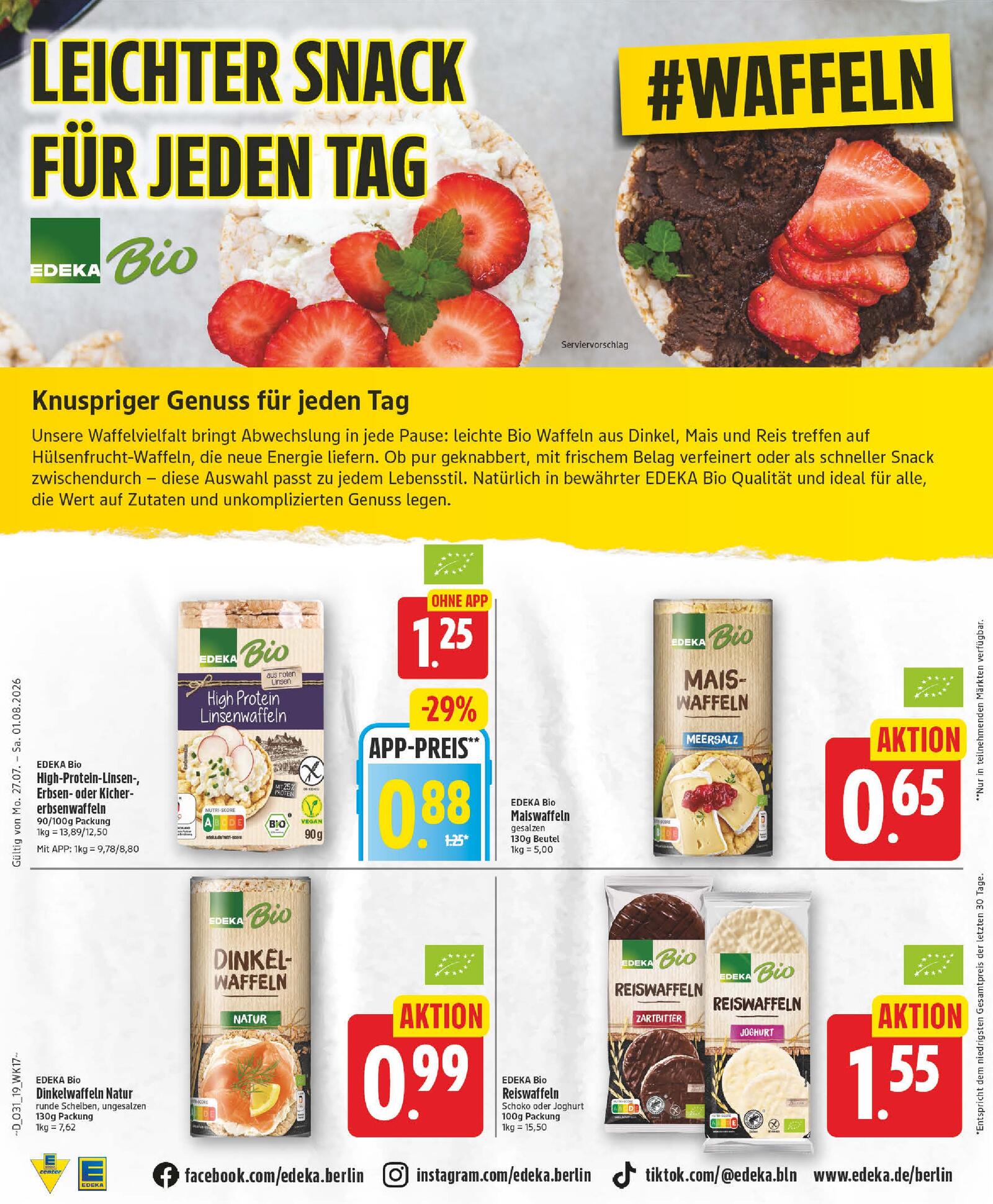 Edeka Prospekt ab Montag - Berlin Seite 19