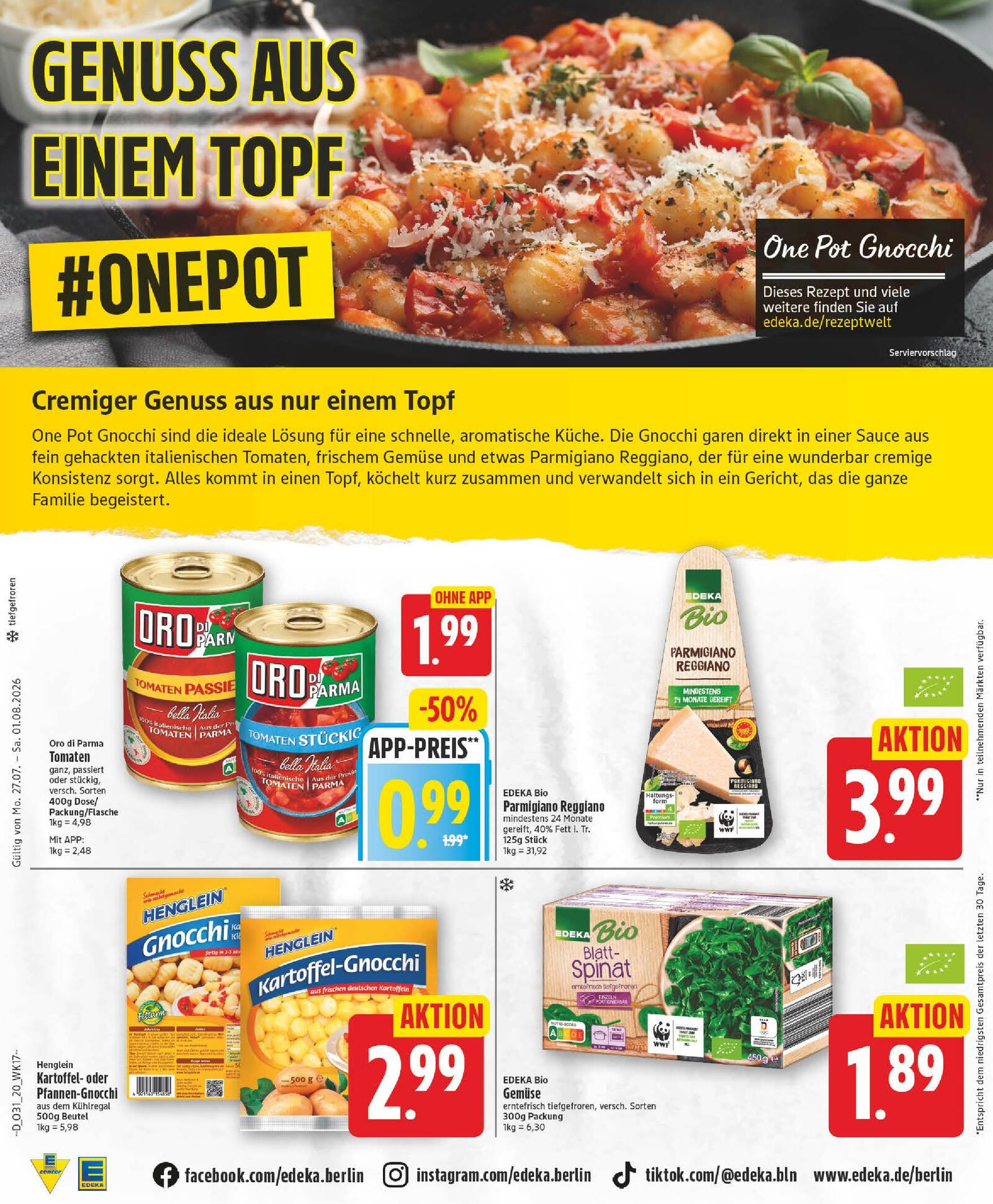 Edeka Prospekt ab Montag - Berlin Seite 20