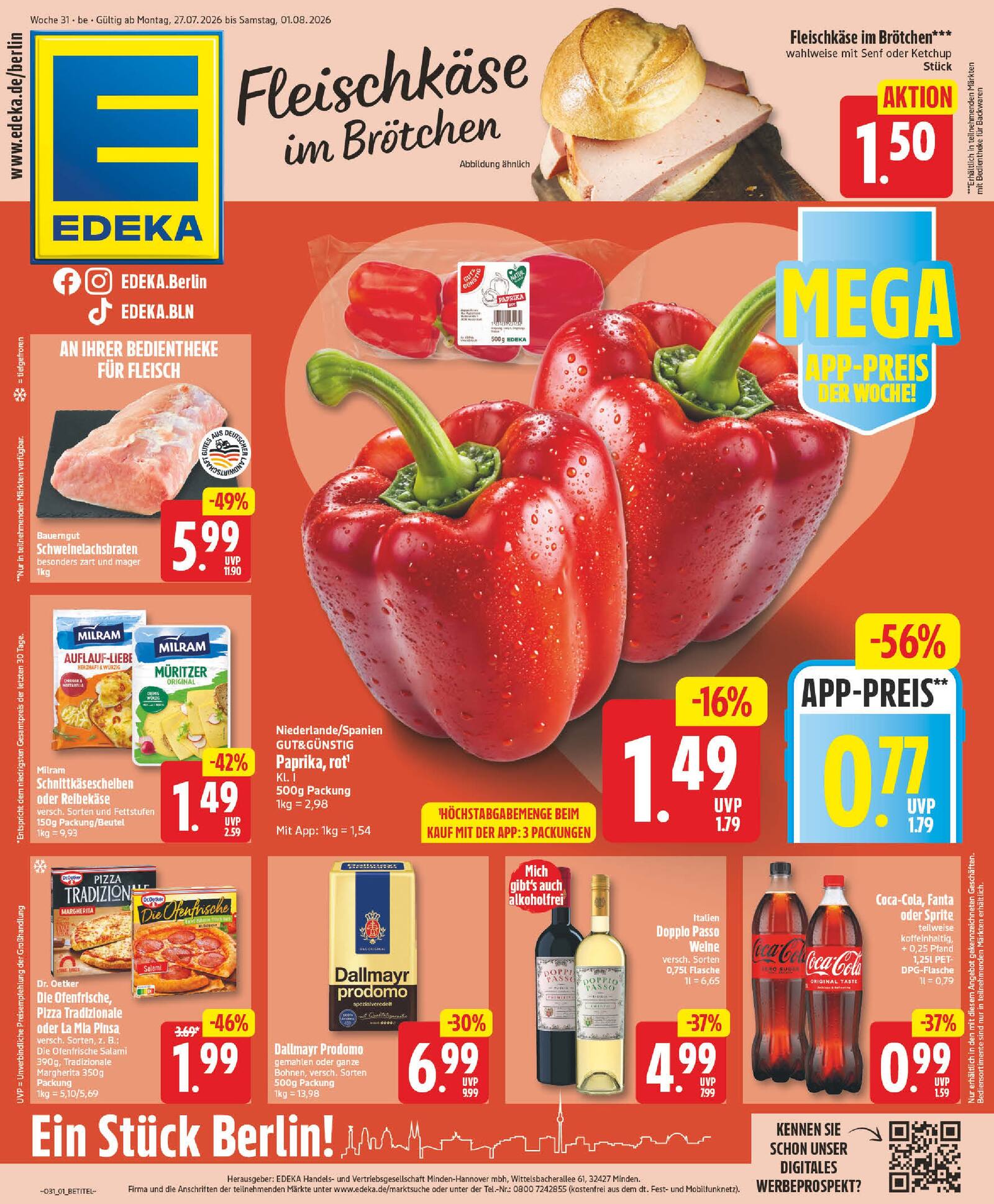 Edeka Prospekt ab Montag - Berlin Prospekt Vorschau