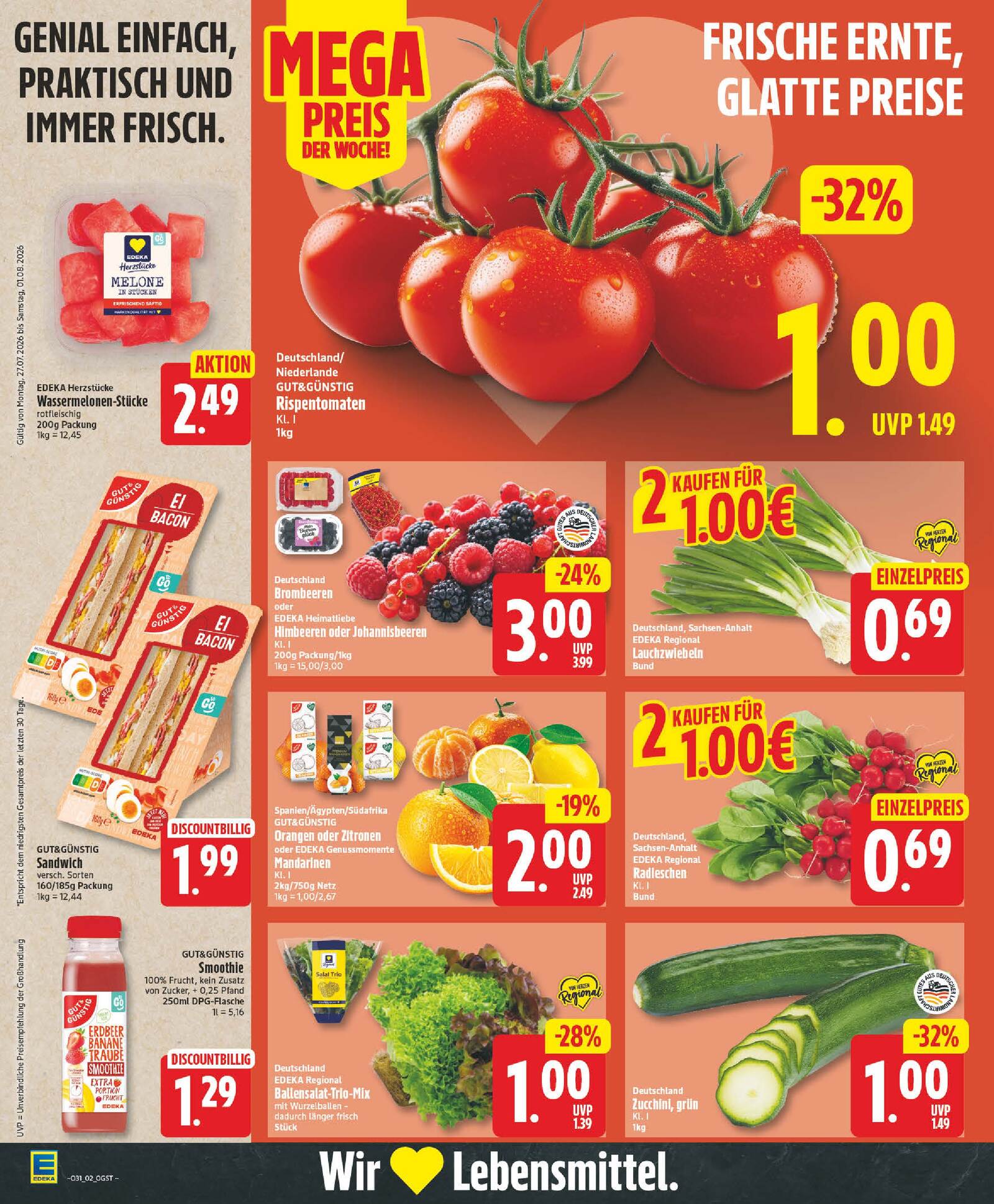 Edeka Prospekt ab Montag - Sachsen-Anhalt Seite 2