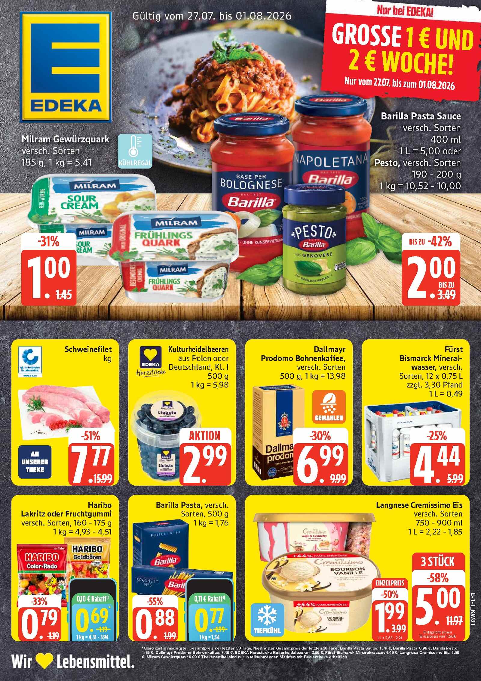 Edeka Prospekt ab Montag - Schleswig - Holstein Seite 1