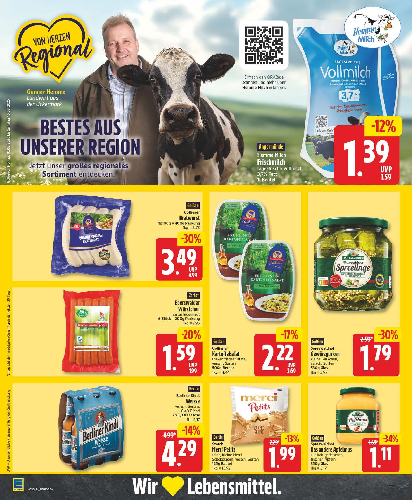Edeka Prospekt ab Montag - Brandenburg Seite 14