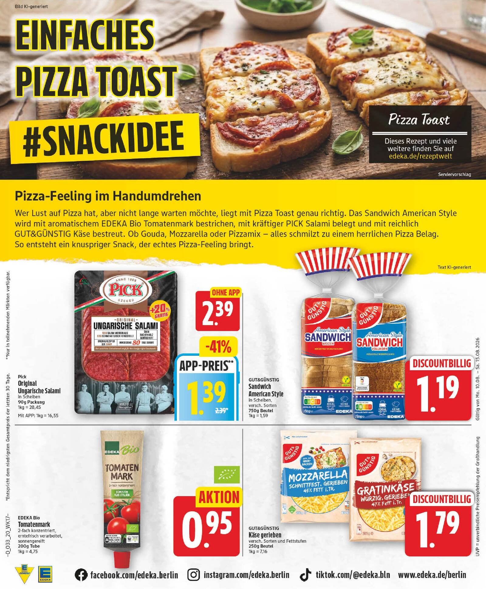 Edeka Prospekt ab Montag - Berlin Seite 20