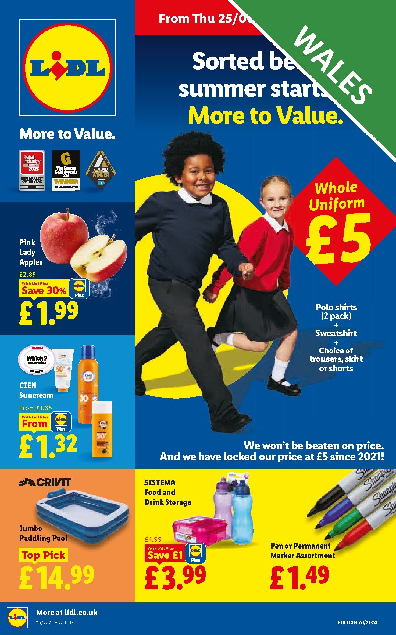 Lidl Weekly Leaflet - Wales page 1