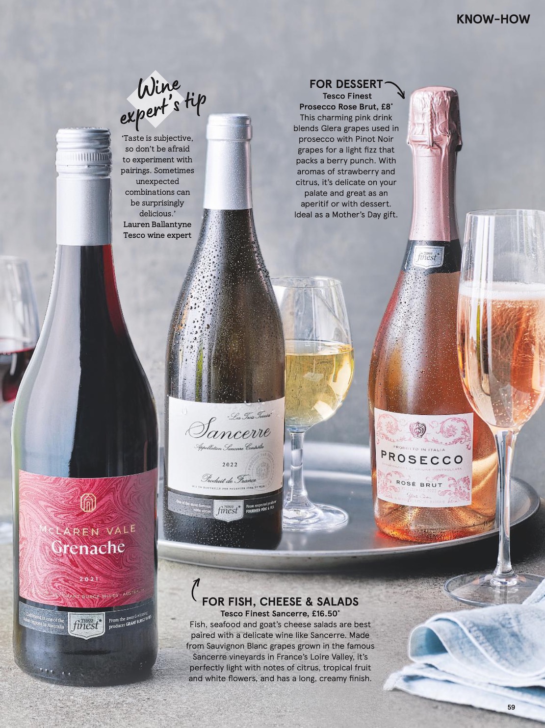 Tesco Tesco magazine page 59