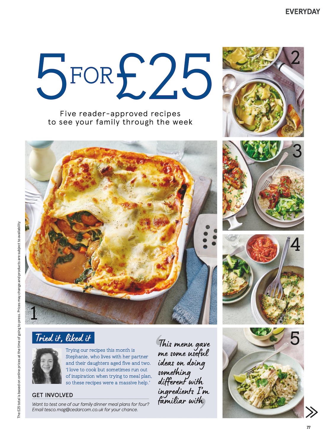 Tesco Tesco magazine page 77