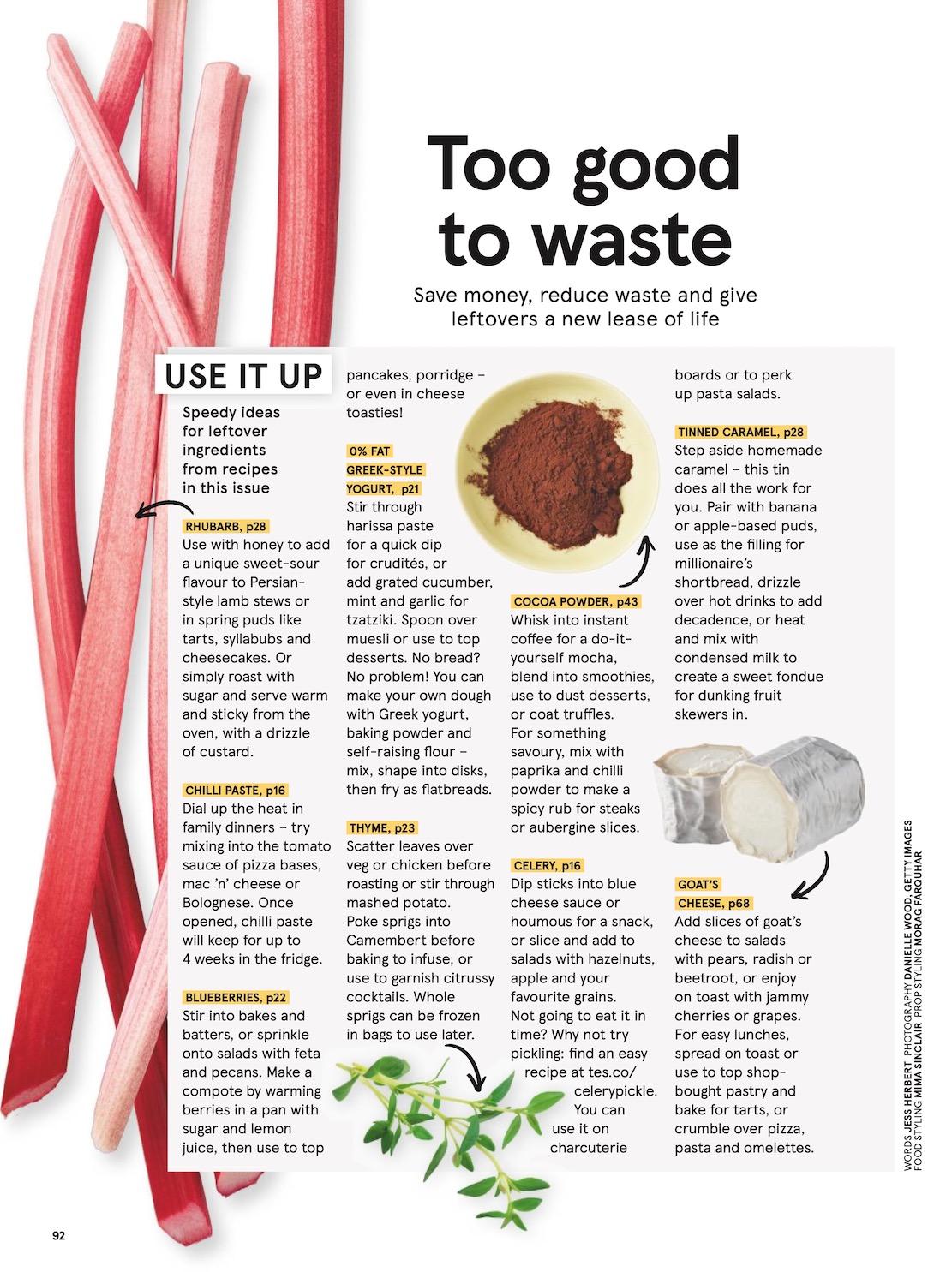 Tesco Tesco magazine page 92