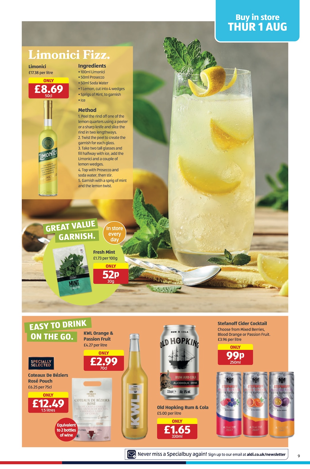 Aldi Weekly Leaflet page 9