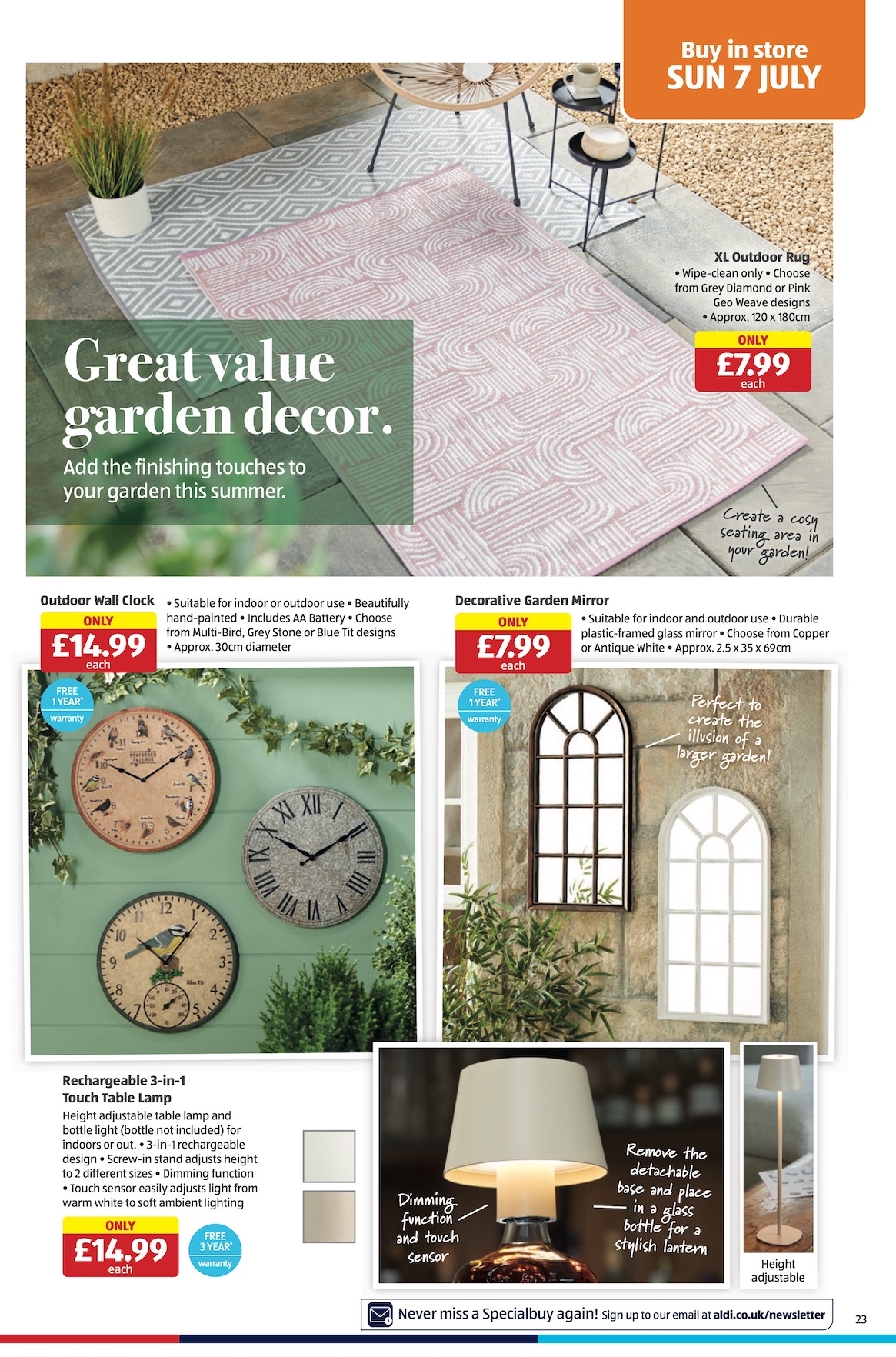Aldi Weekly Leaflet page 23