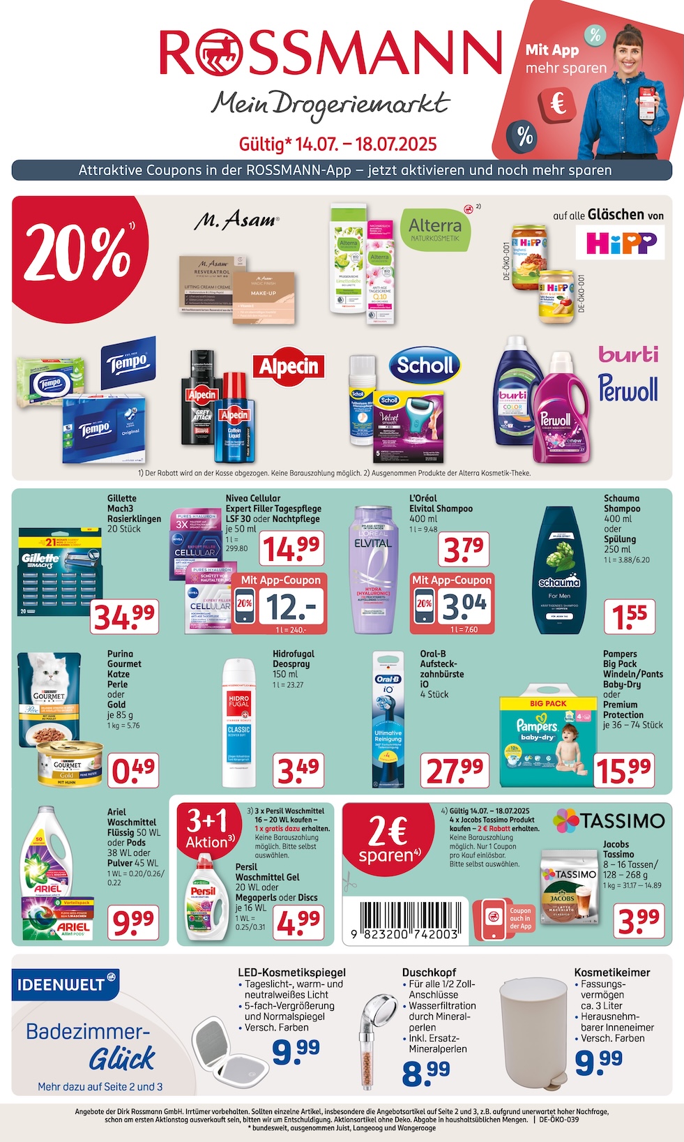 Rossmann Aktueller Prospekt ab Montag Seite 1