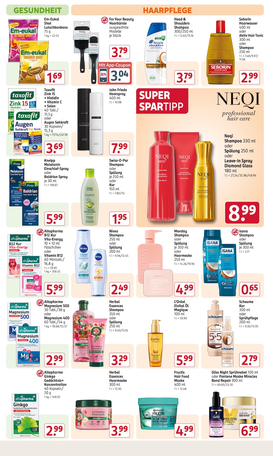 Rossmann Aktueller Prospekt ab Montag Seite 10