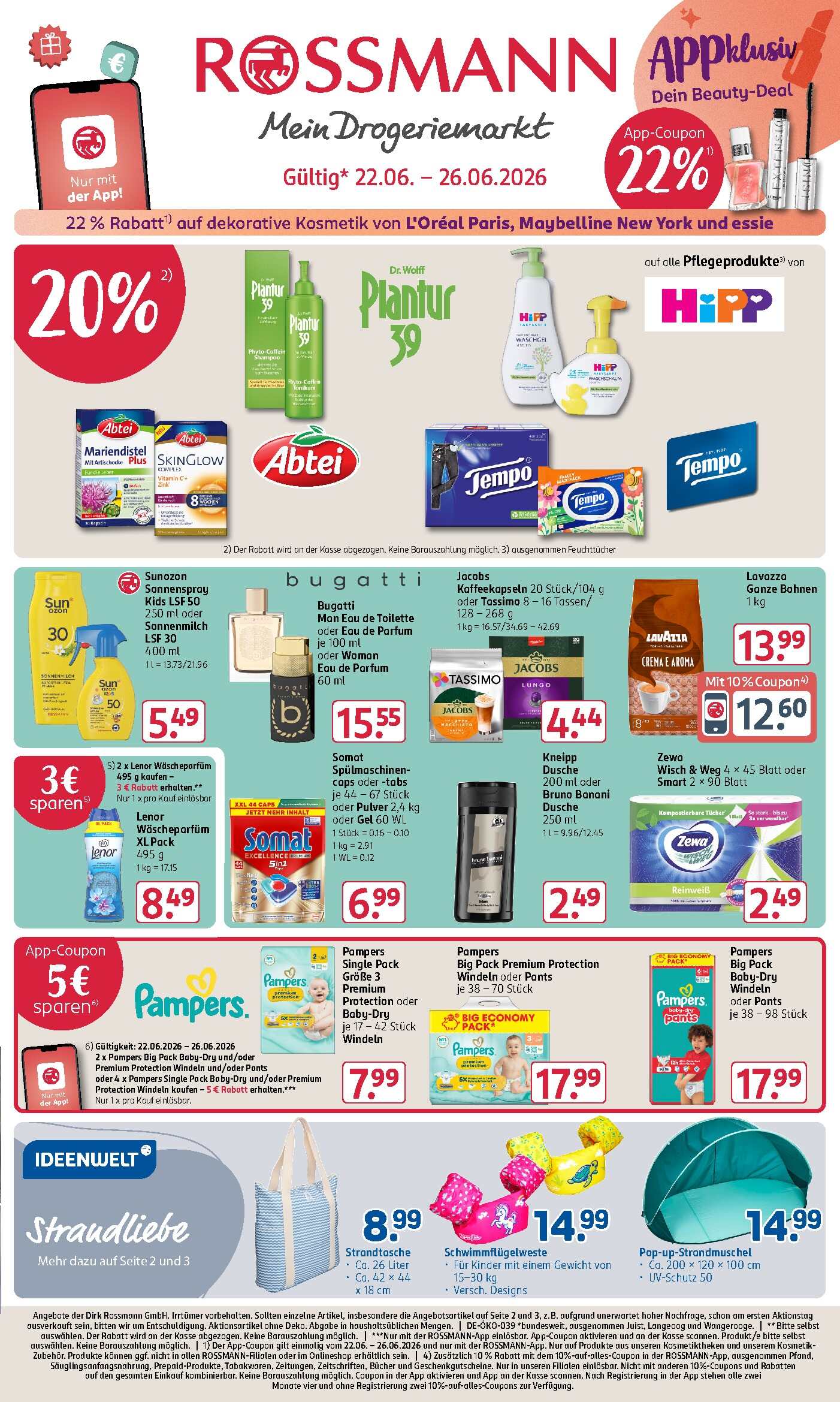 Rossmann Aktueller Prospekt ab Montag Seite 1