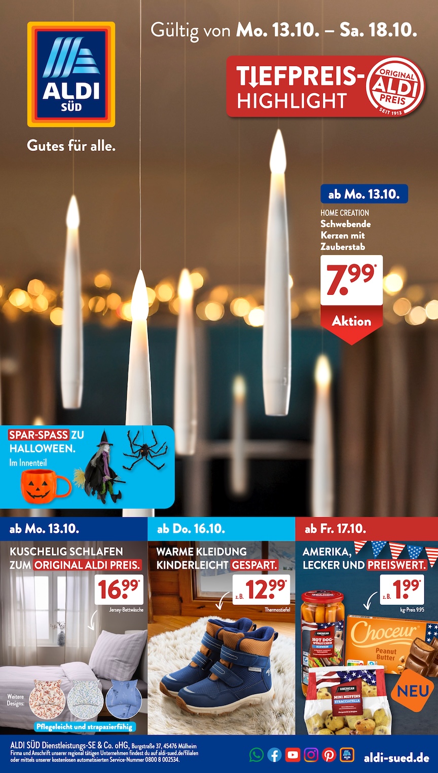 Page 1 of leaflet Aldi Süd Prospekt ab Montag