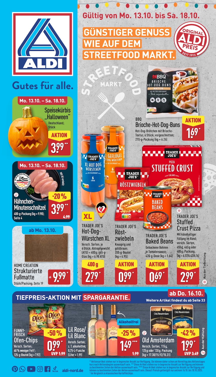 Page 1 of leaflet Aldi Nord Prospekt ab Montag