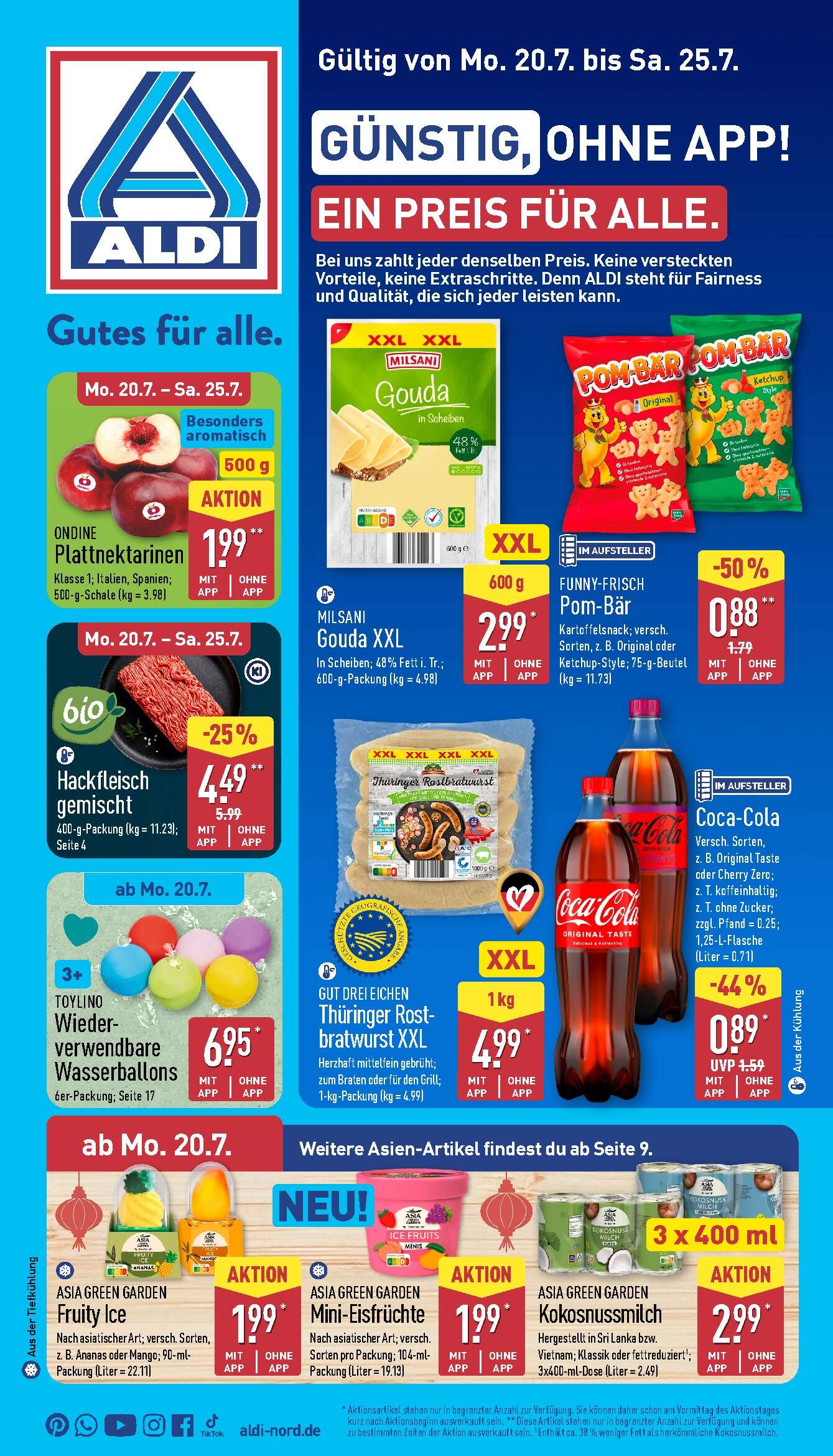 Aldi Aldi Nord Prospekt ab Montag Seite 1