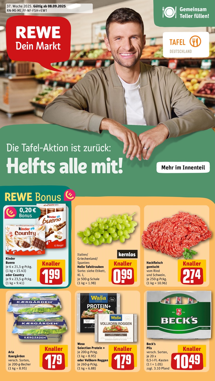 Rewe Aktueller Prospekt ab Montag Seite 1