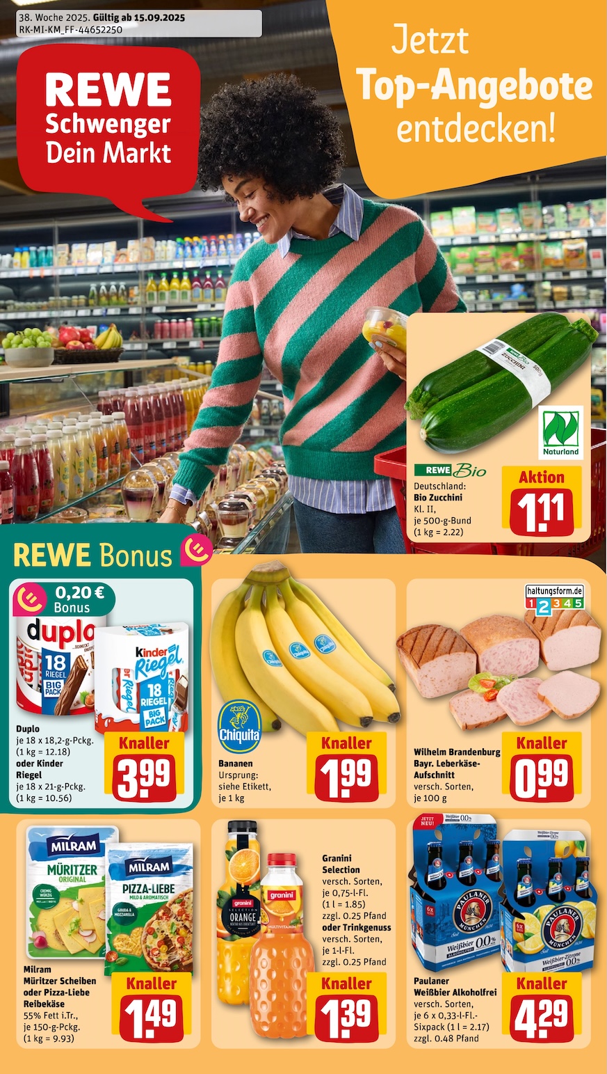Page 1 of leaflet Aktueller Prospekt ab Montag