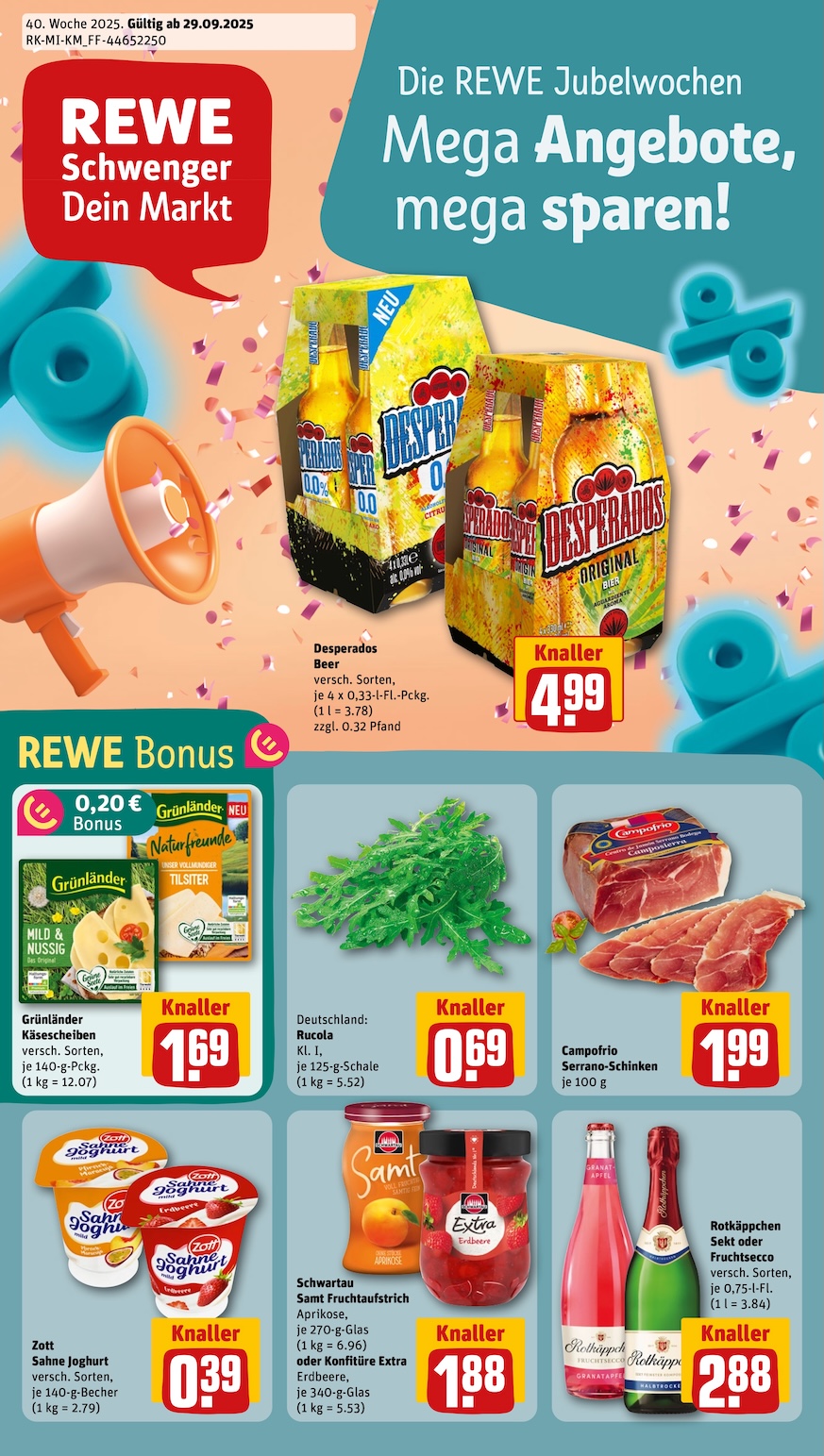 Rewe Aktueller Prospekt ab Montag Seite 1