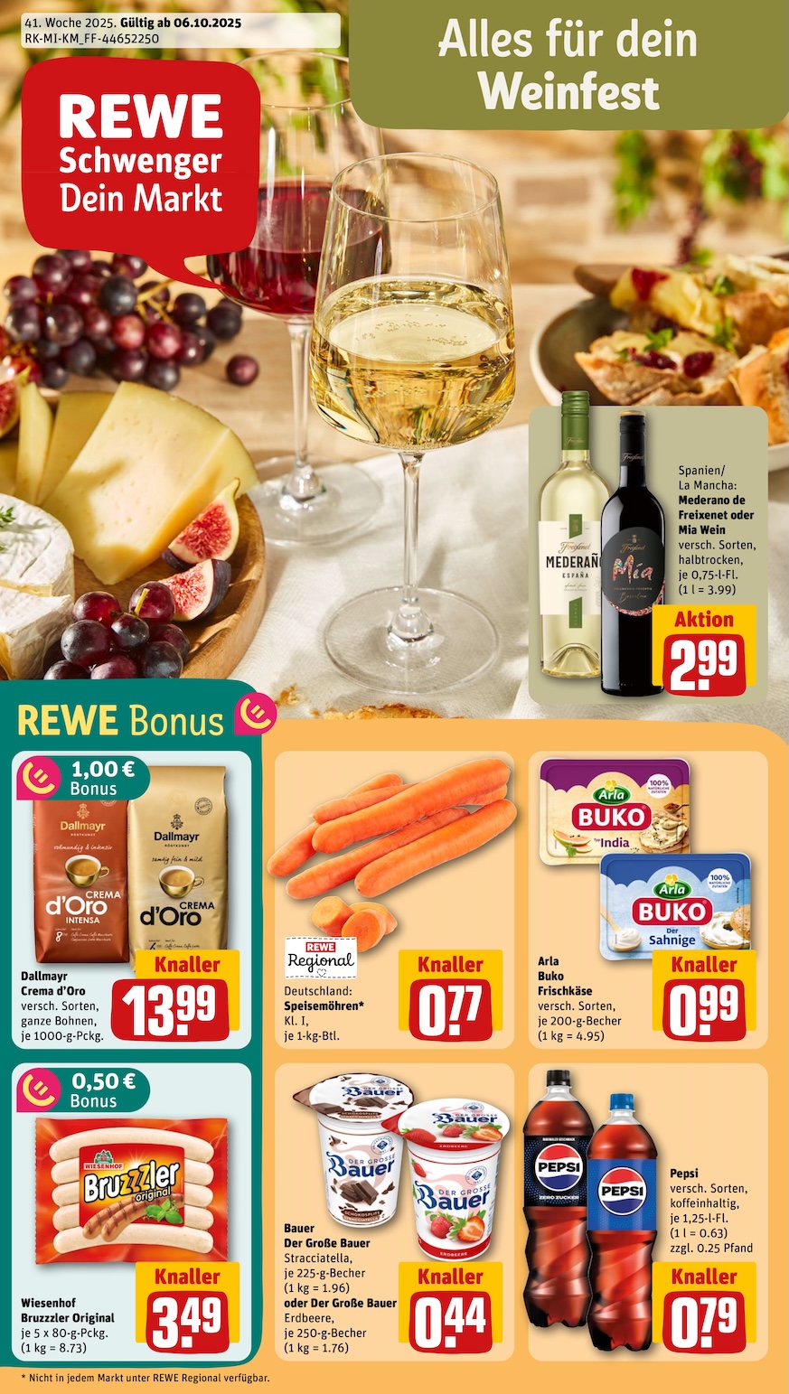 Rewe Aktueller Prospekt ab Montag Seite 1