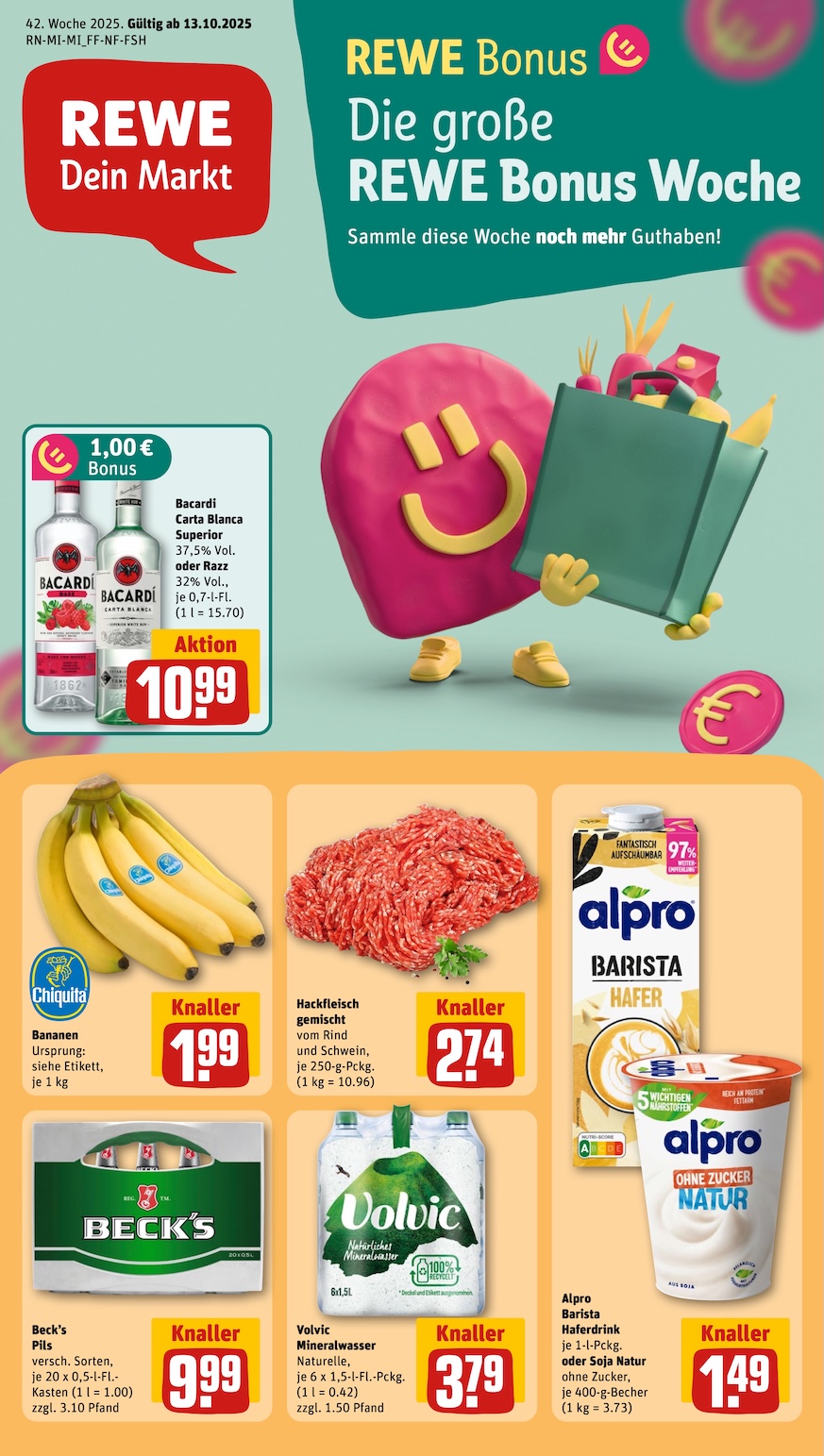Rewe Aktueller Prospekt ab Montag Seite 1