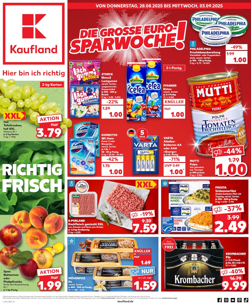 Page 1 of leaflet Aktueller Prospekt ab Donnerstag