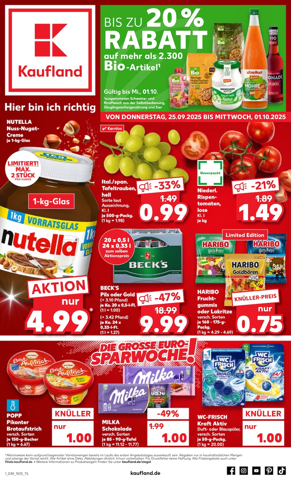 Page 1 of leaflet Aktueller Prospekt ab Donnerstag
